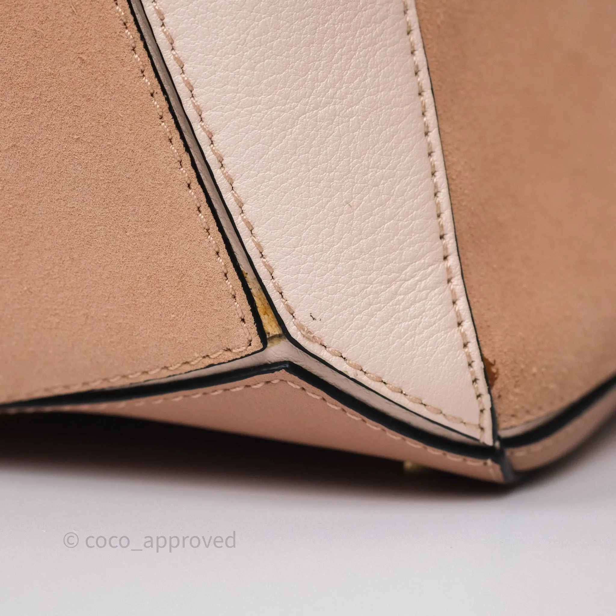 Loewe Medium Puzzle Bag Blush Pink Suede Calfskin