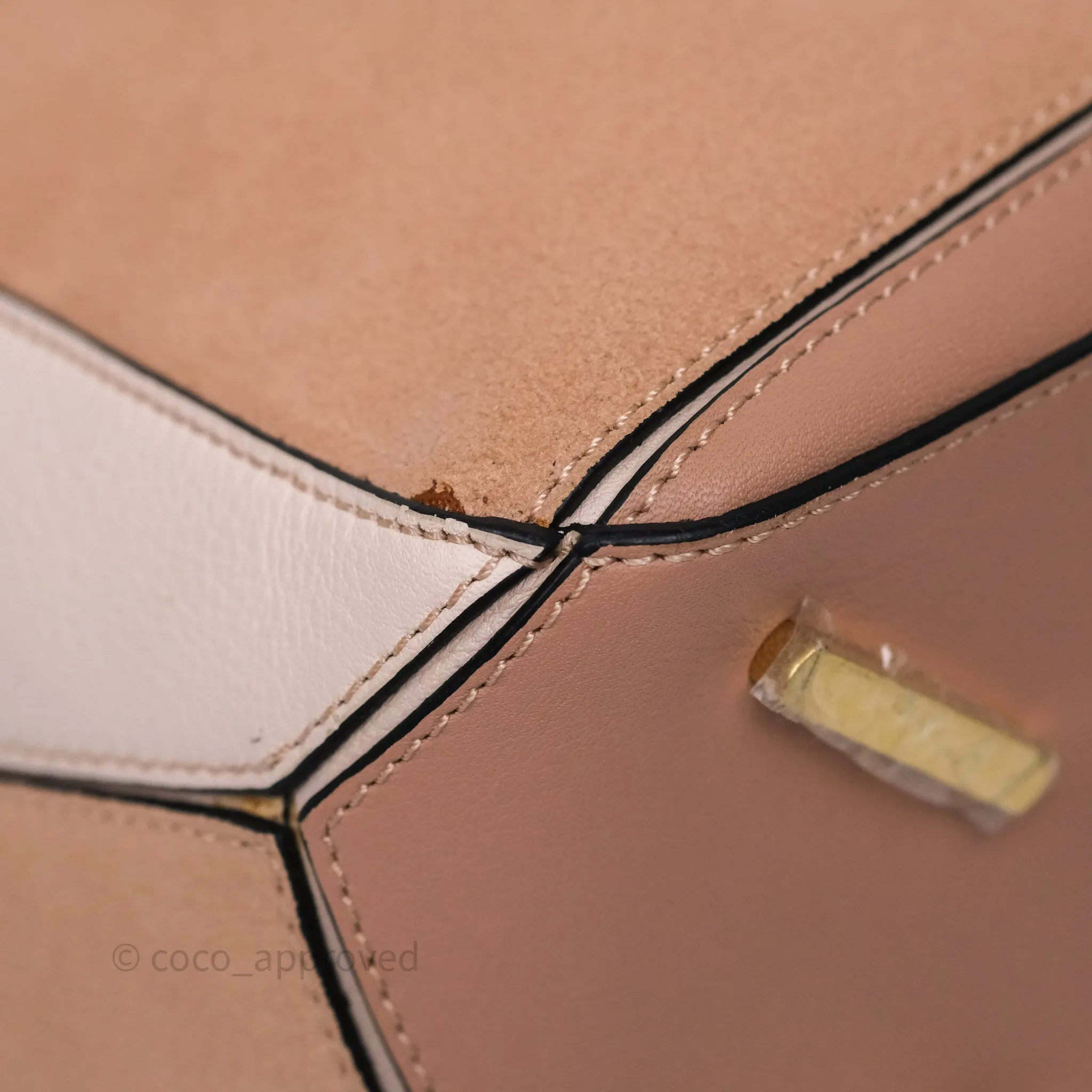 Loewe Medium Puzzle Bag Blush Pink Suede Calfskin