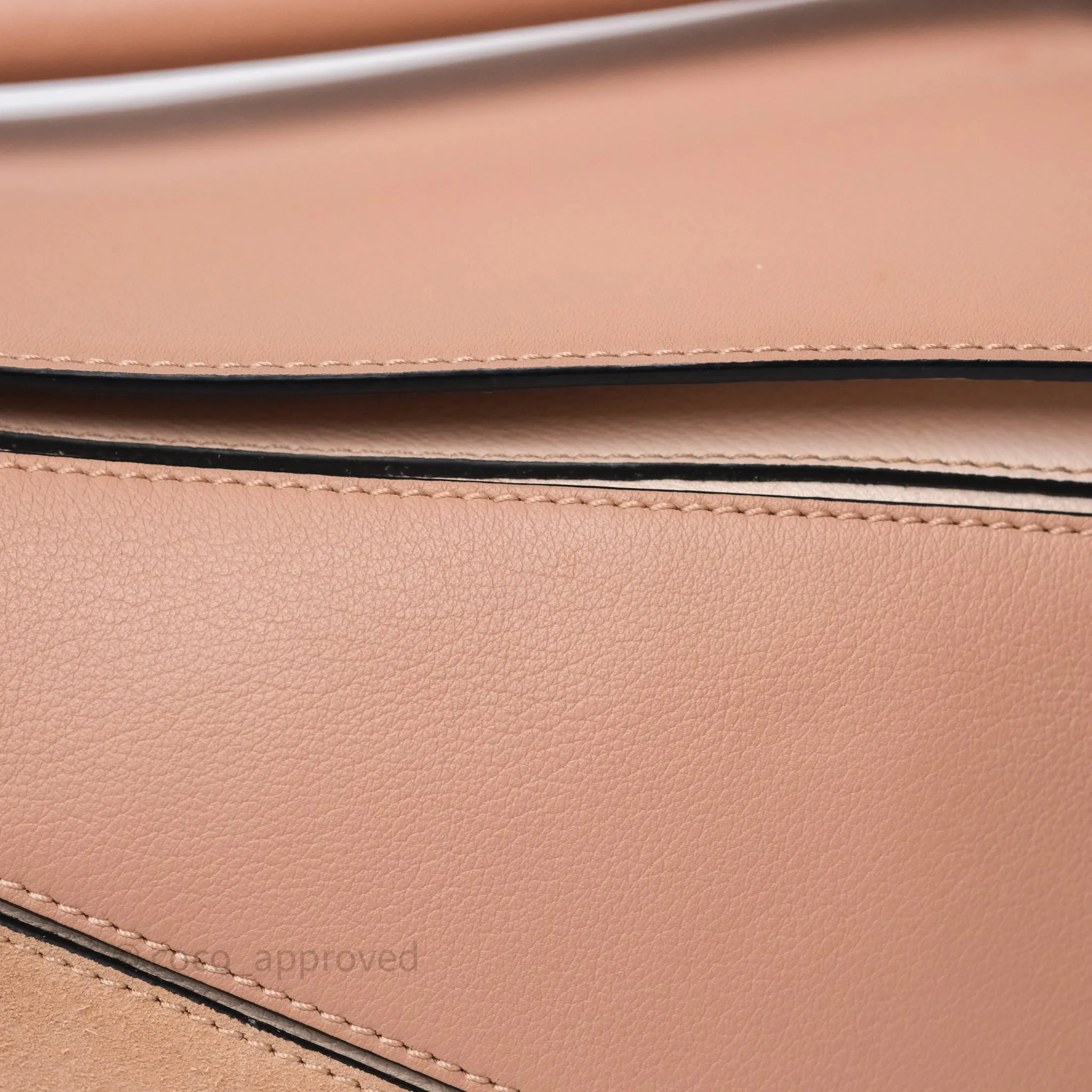 Loewe Medium Puzzle Bag Blush Pink Suede Calfskin