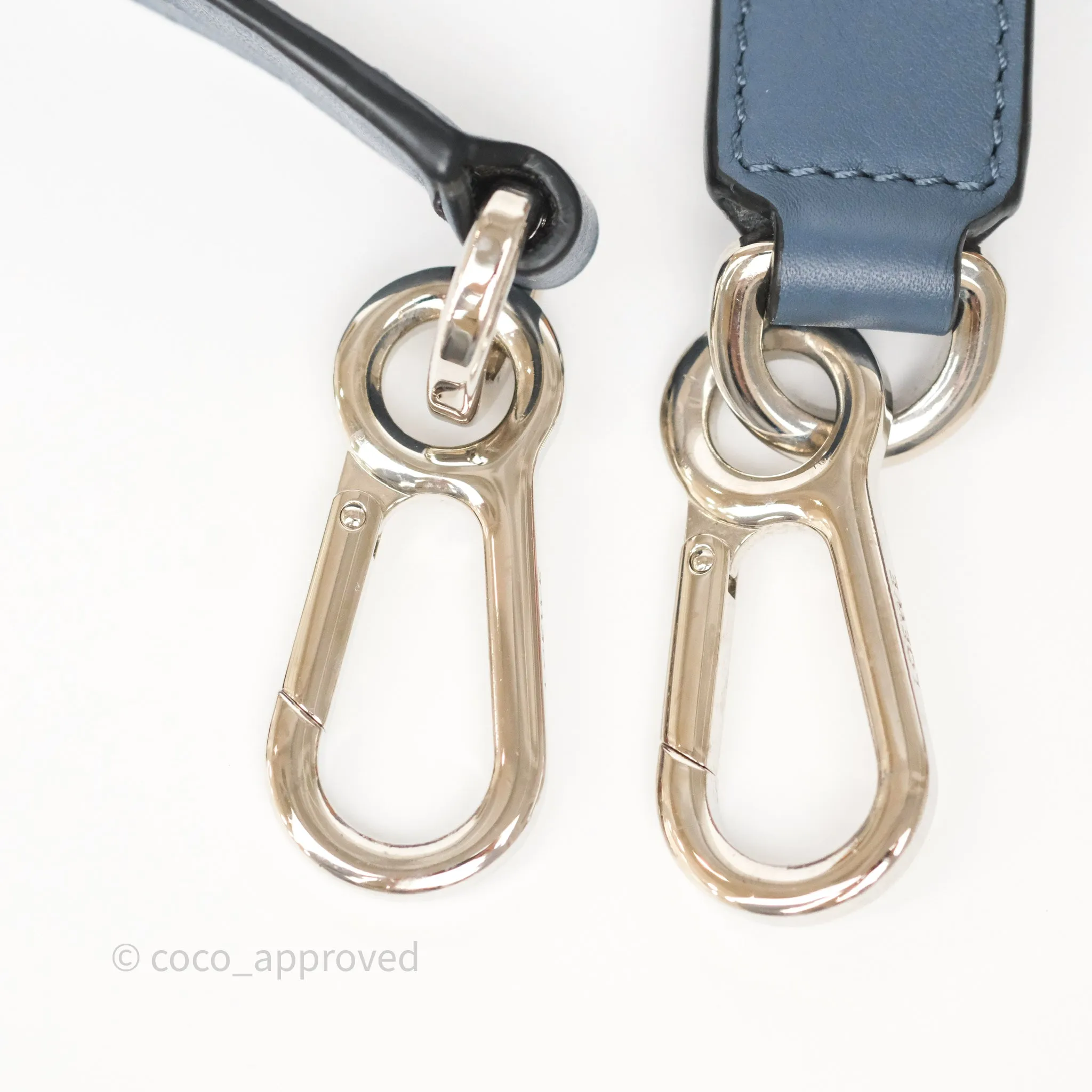Loewe Medium Puzzle Bag Stone Blue Indigo Tan Calfskin Silver Hardware