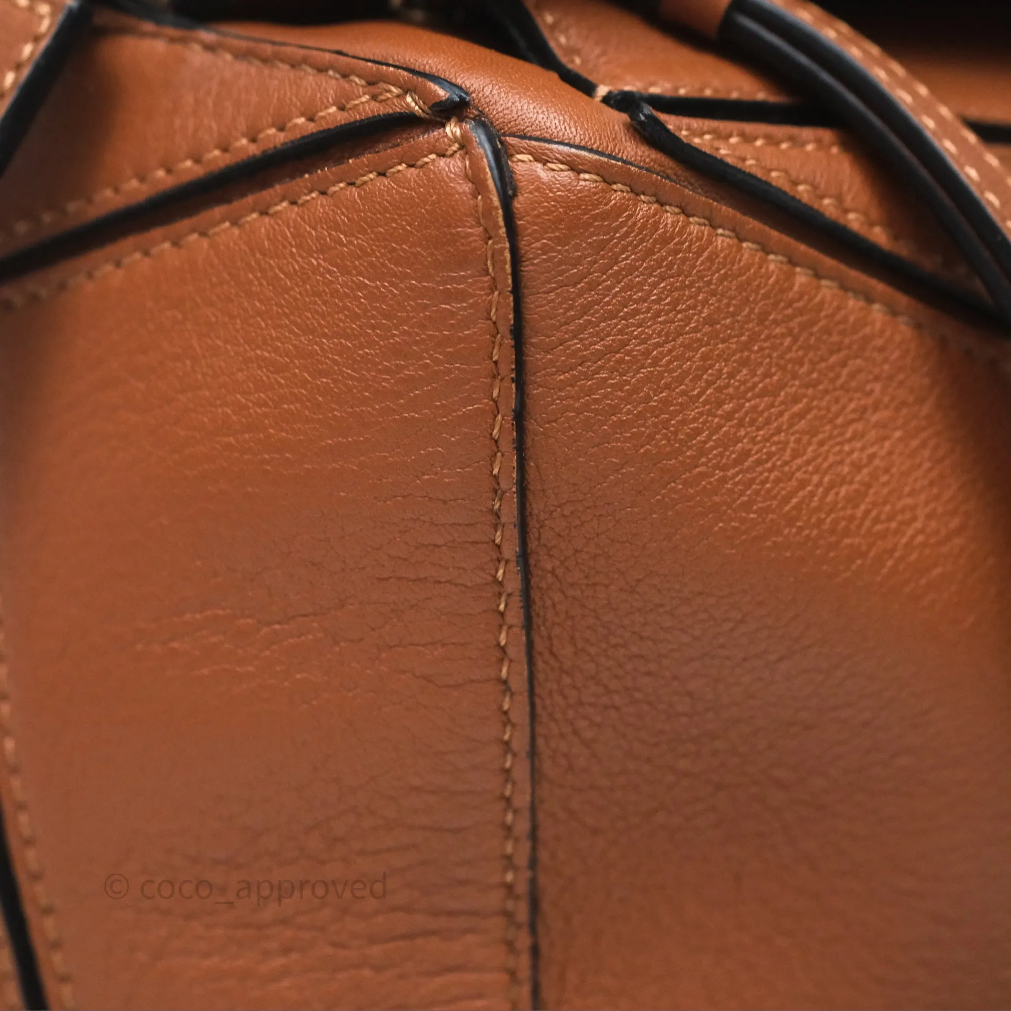 Loewe Medium Puzzle Bag Tan Calfskin