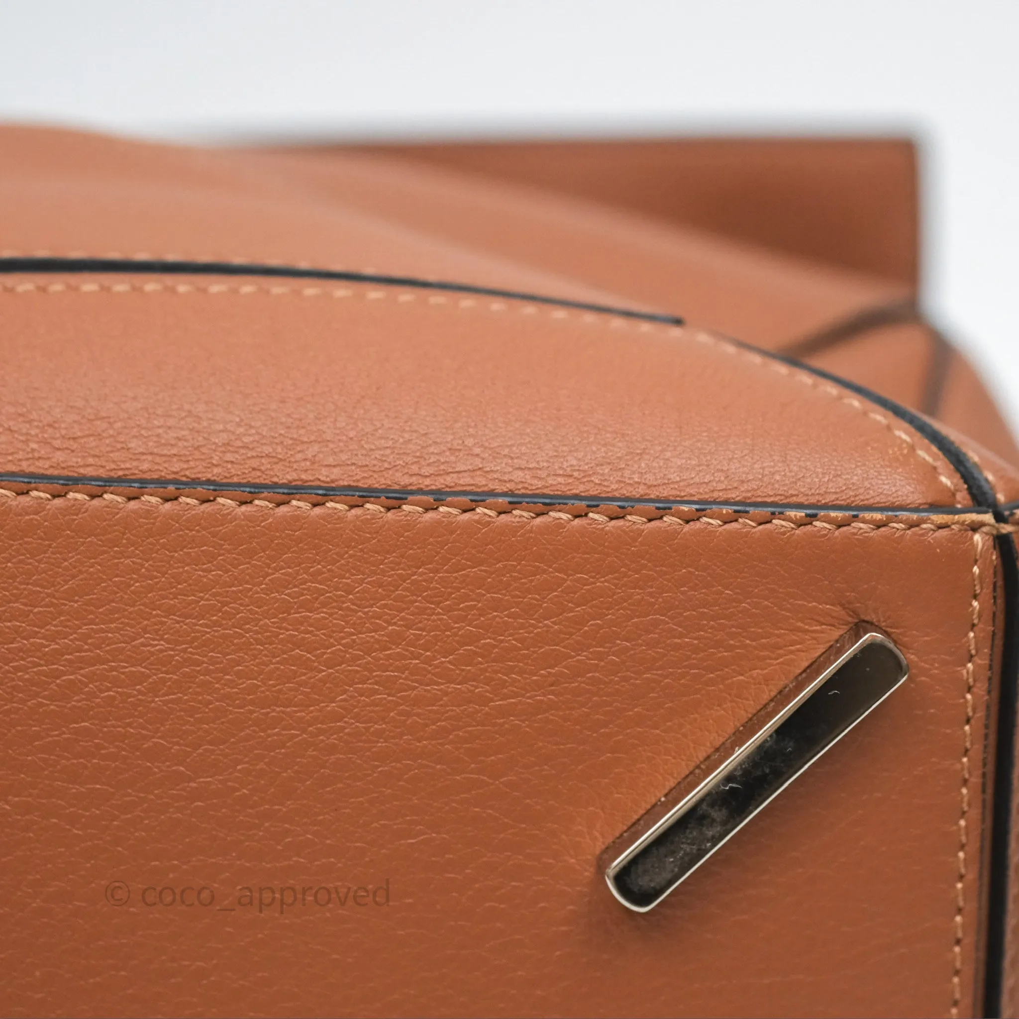 Loewe Medium Puzzle Bag Tan Calfskin