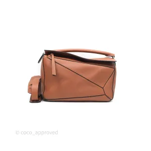 Loewe Medium Puzzle Bag Tan Calfskin