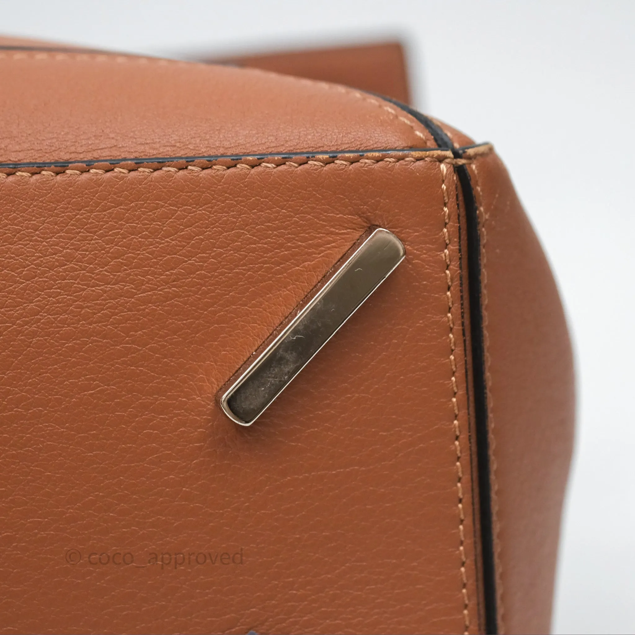Loewe Medium Puzzle Bag Tan Calfskin