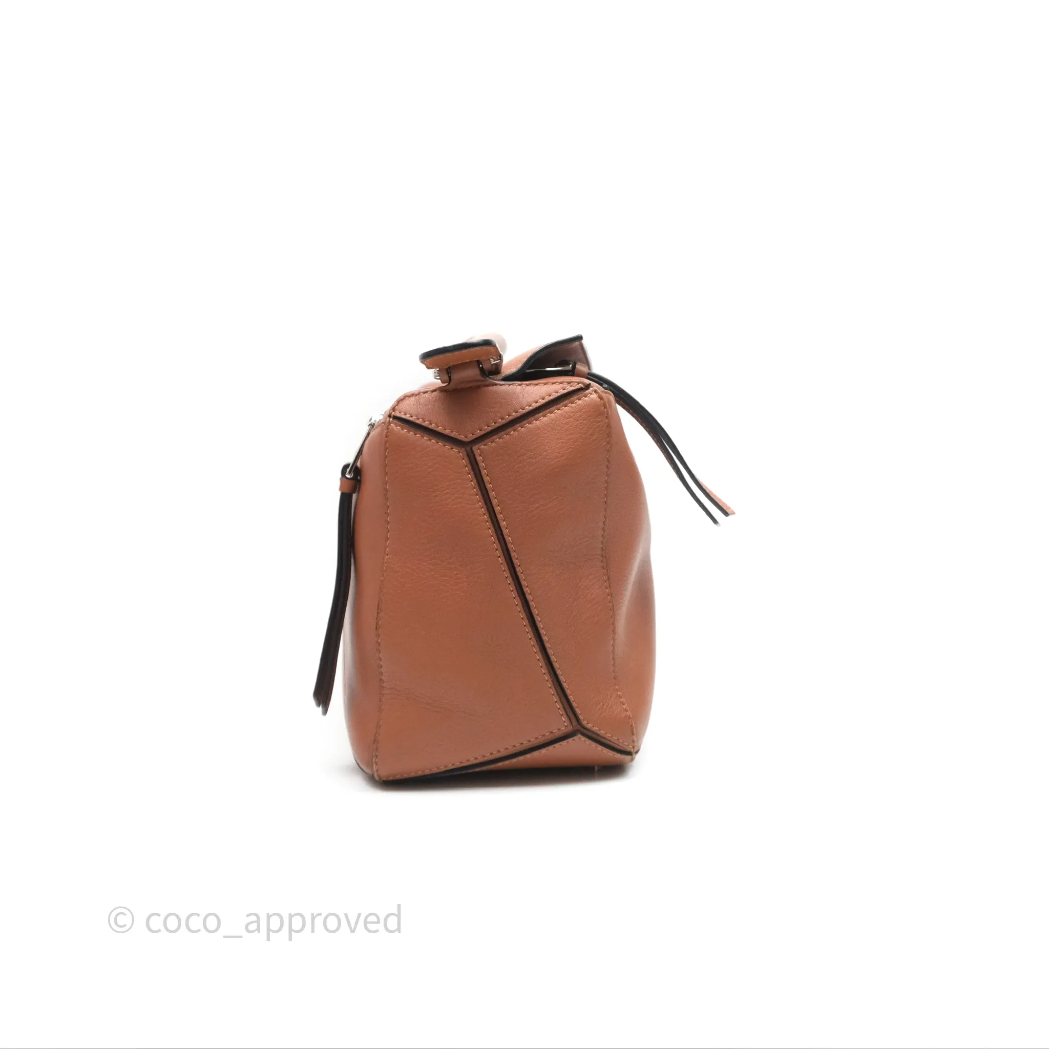 Loewe Medium Puzzle Bag Tan Calfskin