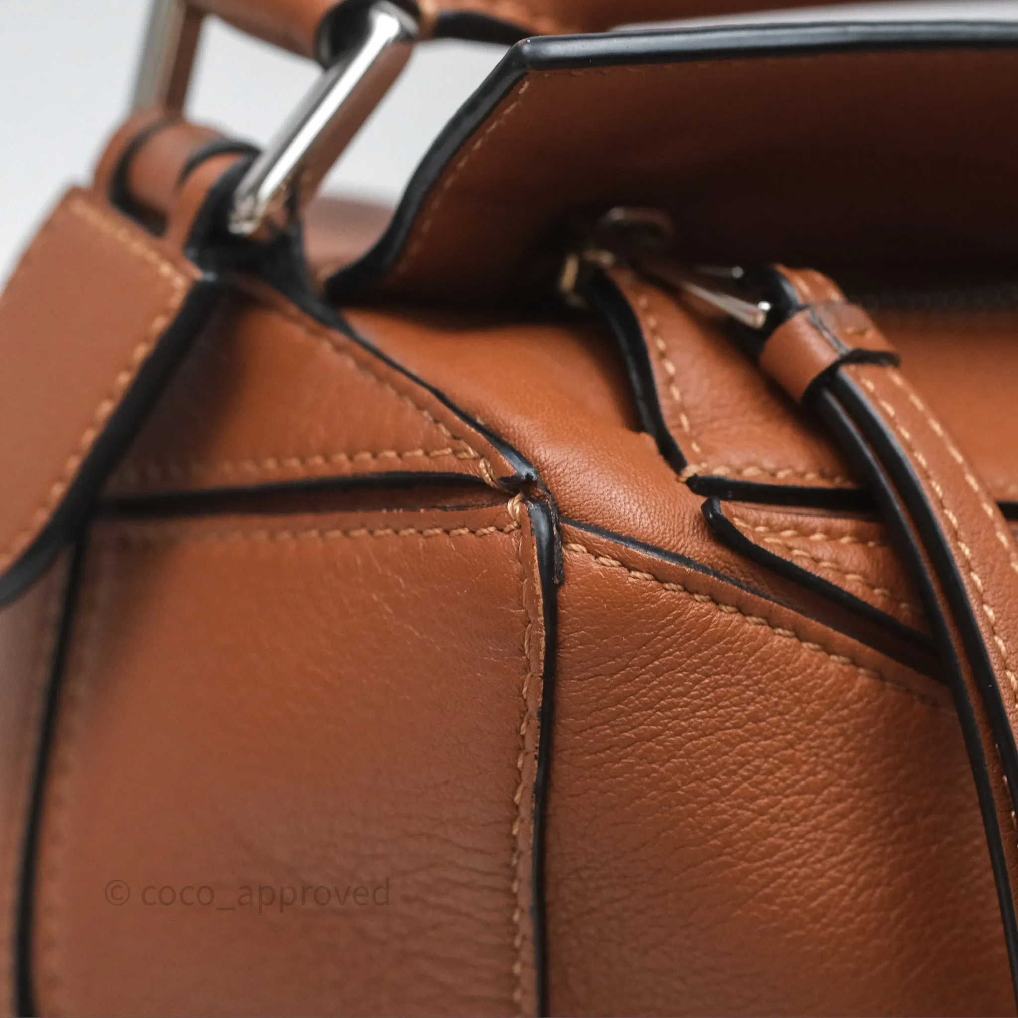 Loewe Medium Puzzle Bag Tan Calfskin