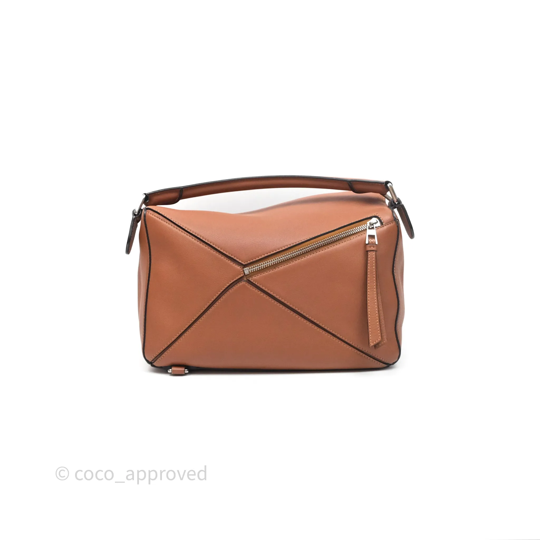Loewe Medium Puzzle Bag Tan Calfskin