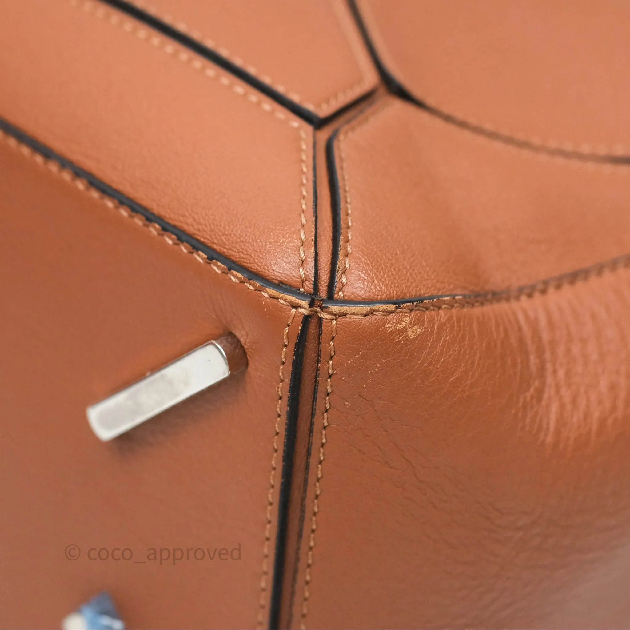 Loewe Medium Puzzle Bag Tan Calfskin