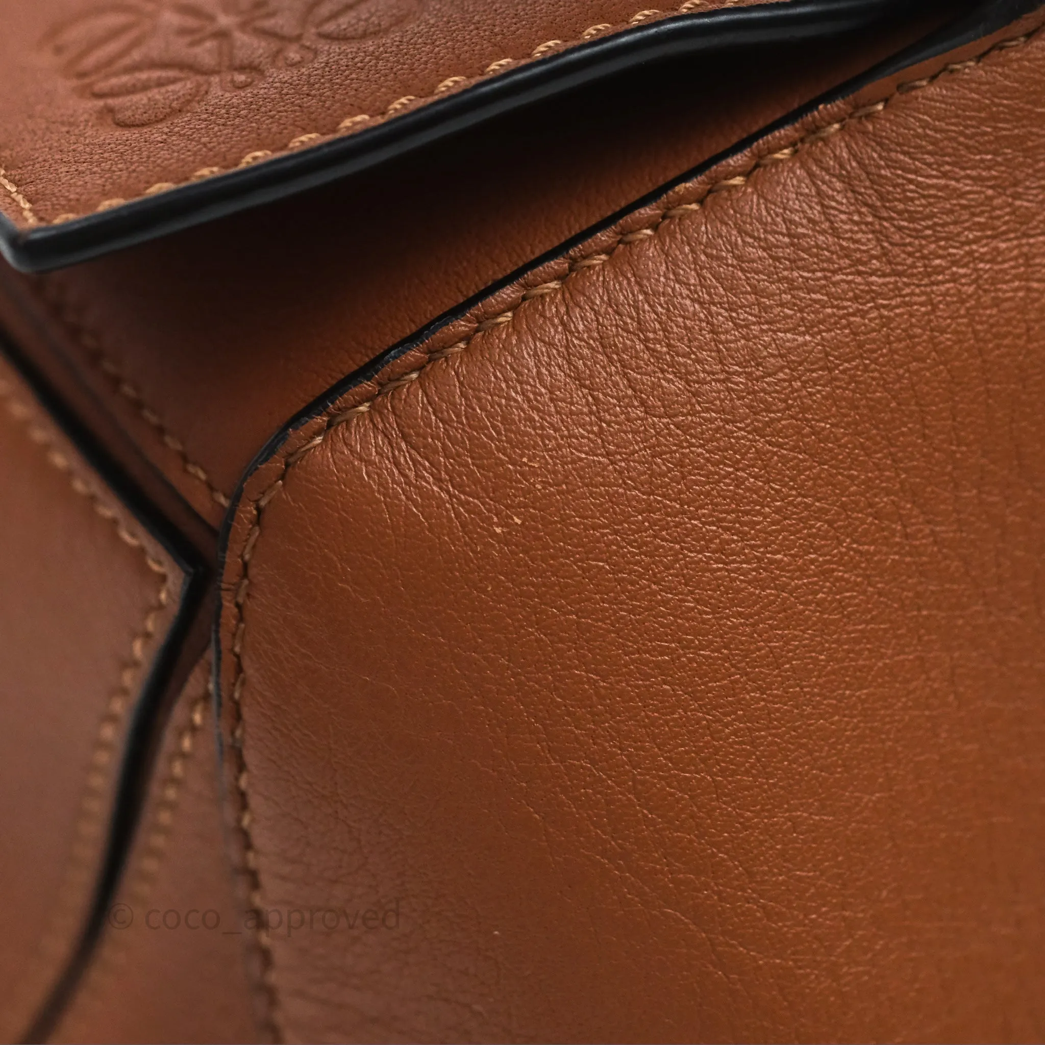 Loewe Medium Puzzle Bag Tan Calfskin