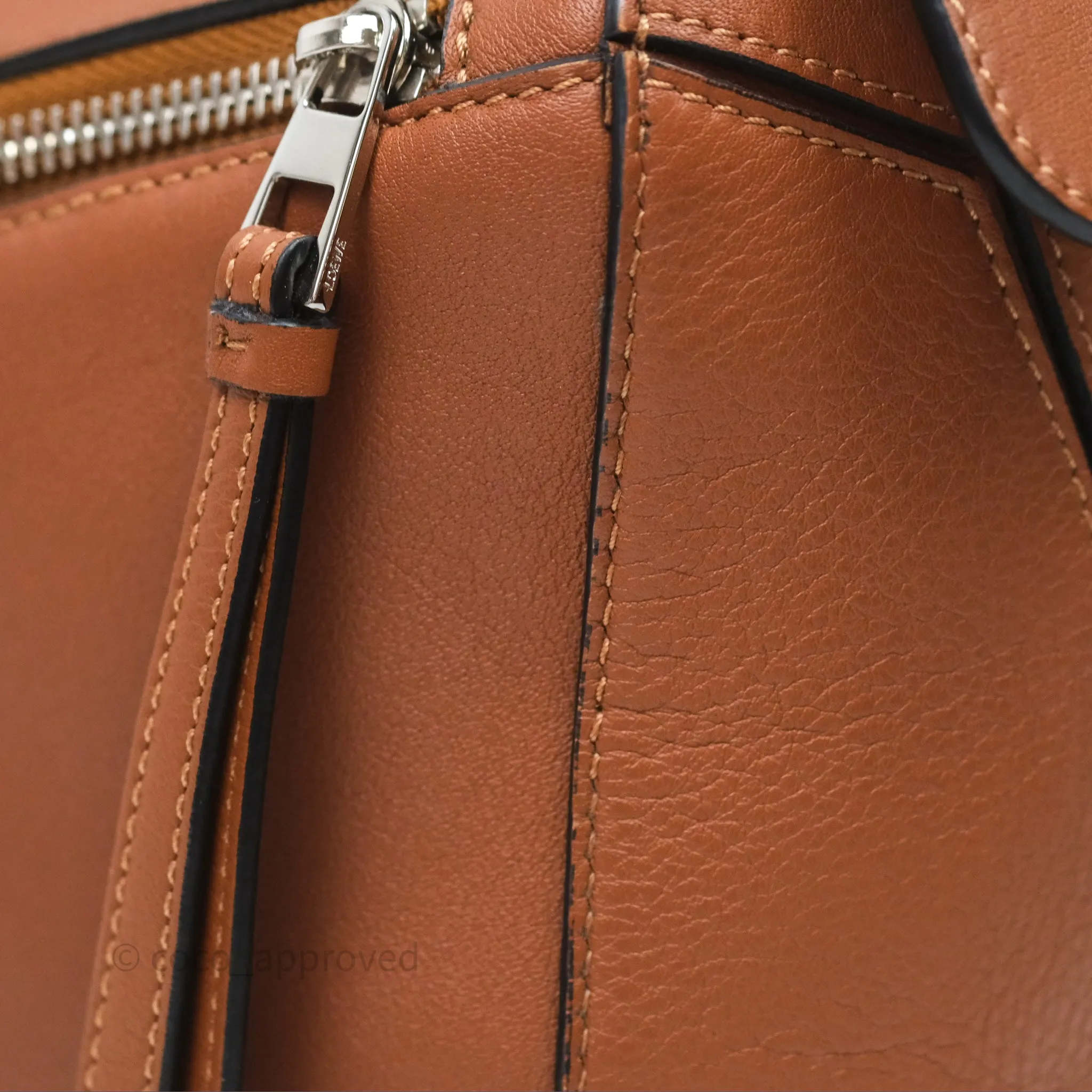 Loewe Medium Puzzle Bag Tan Calfskin