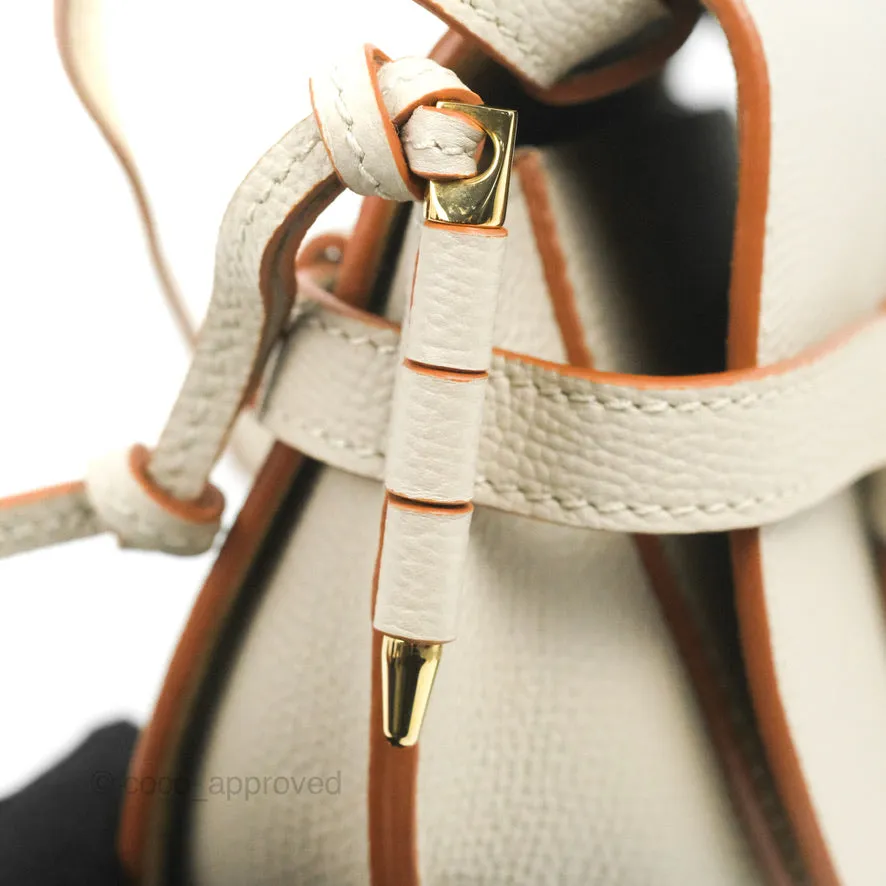 Loewe Mini Dual Gate Bag Light Ghost Pebbled Grain Calfskin