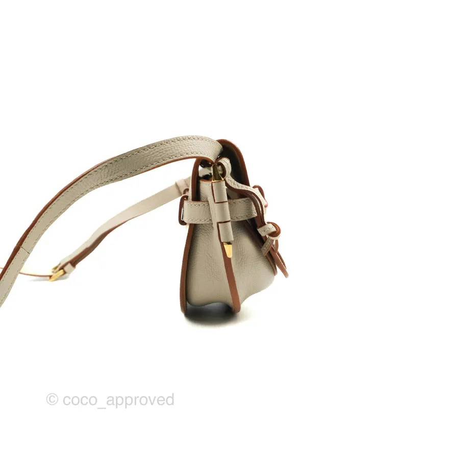 Loewe Mini Dual Gate Bag Light Ghost Pebbled Grain Calfskin