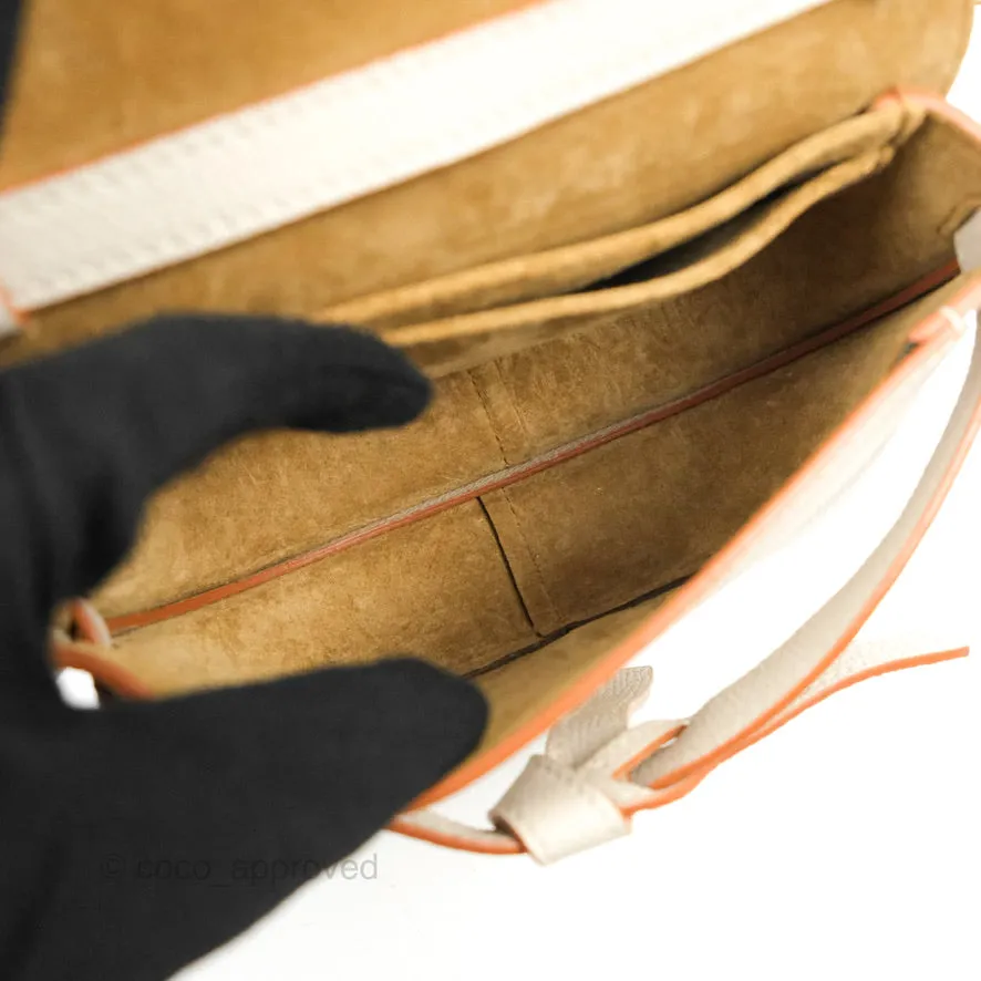 Loewe Mini Dual Gate Bag Light Ghost Pebbled Grain Calfskin