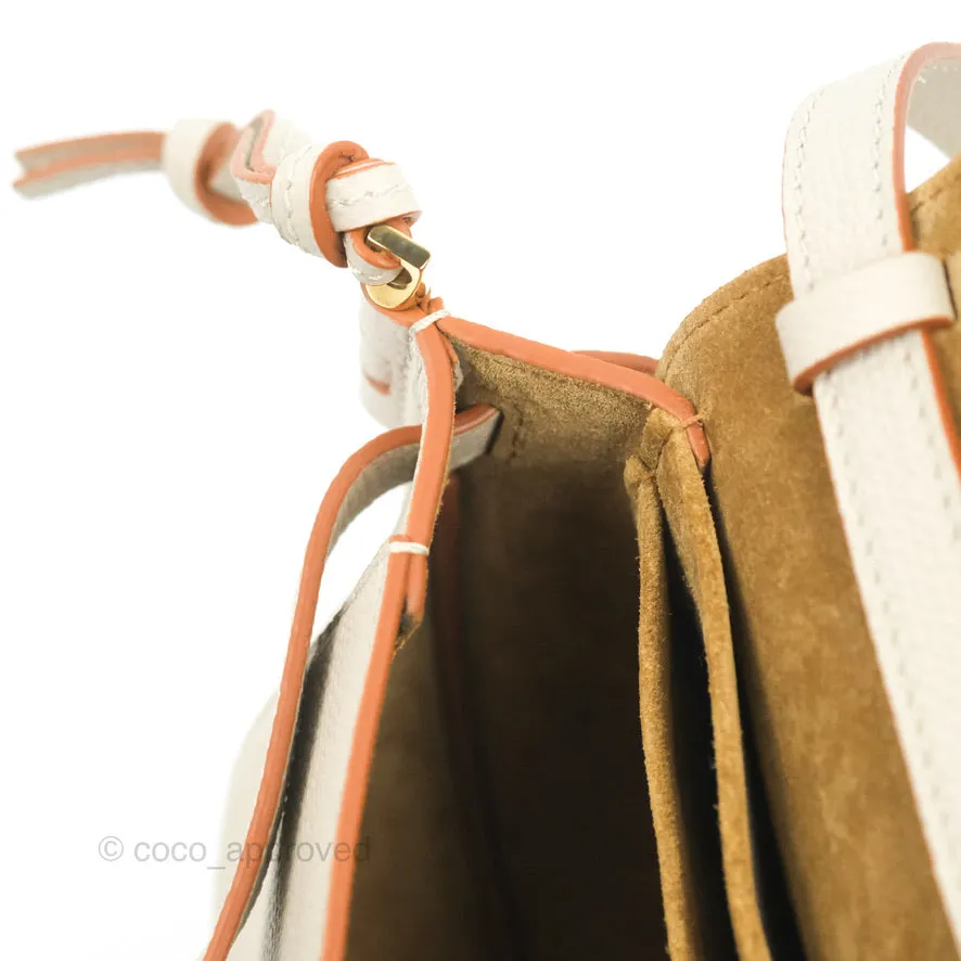 Loewe Mini Dual Gate Bag Light Ghost Pebbled Grain Calfskin