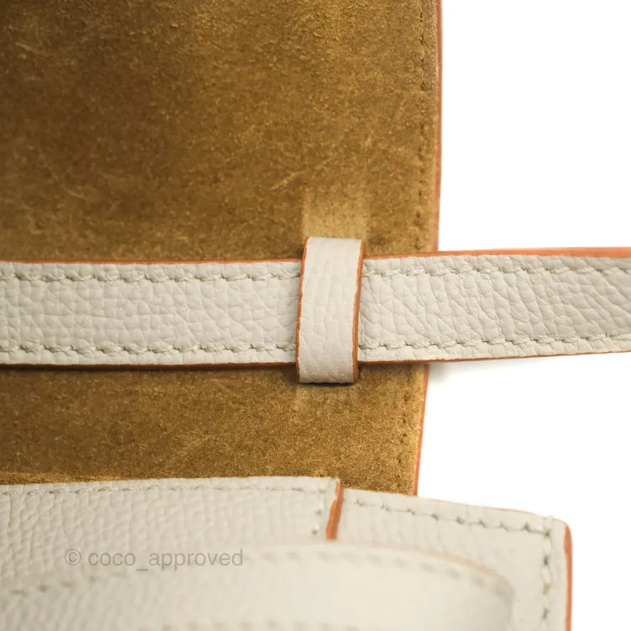 Loewe Mini Dual Gate Bag Light Ghost Pebbled Grain Calfskin