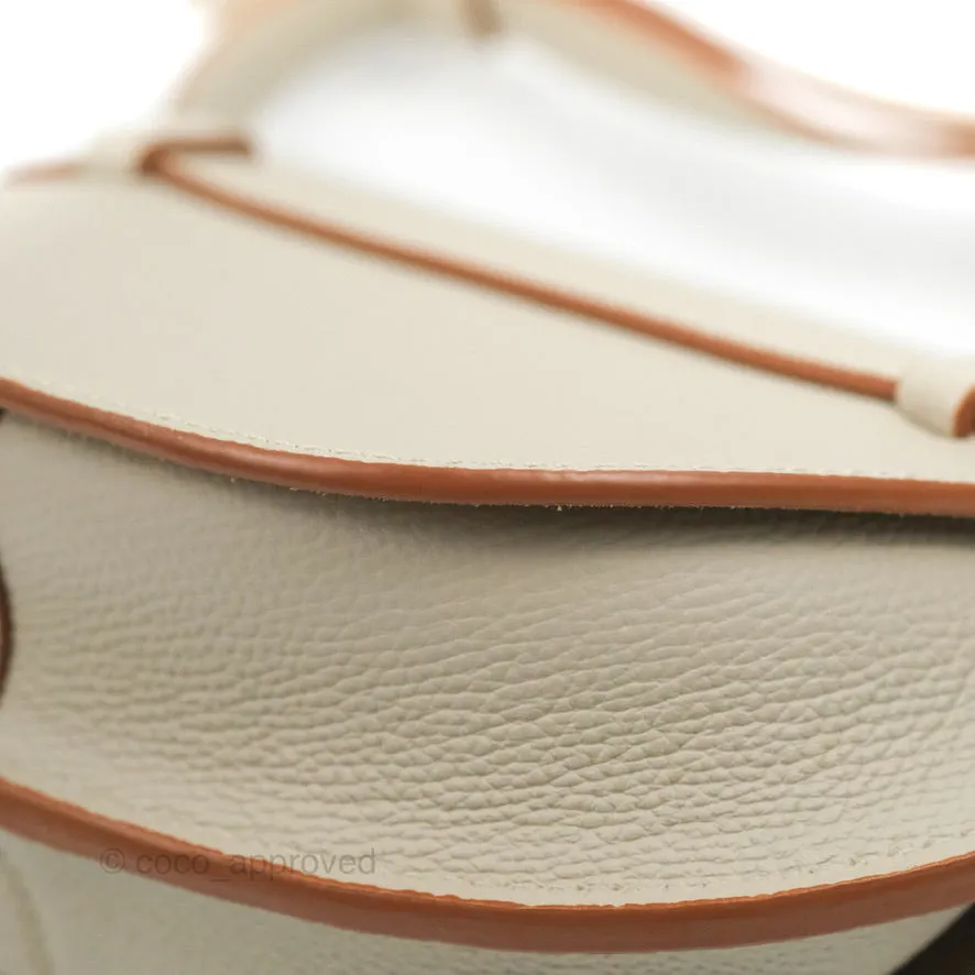 Loewe Mini Dual Gate Bag Light Ghost Pebbled Grain Calfskin