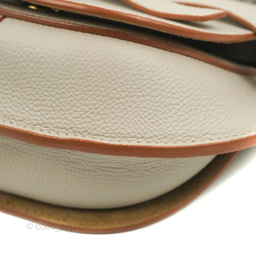 Loewe Mini Dual Gate Bag Light Ghost Pebbled Grain Calfskin