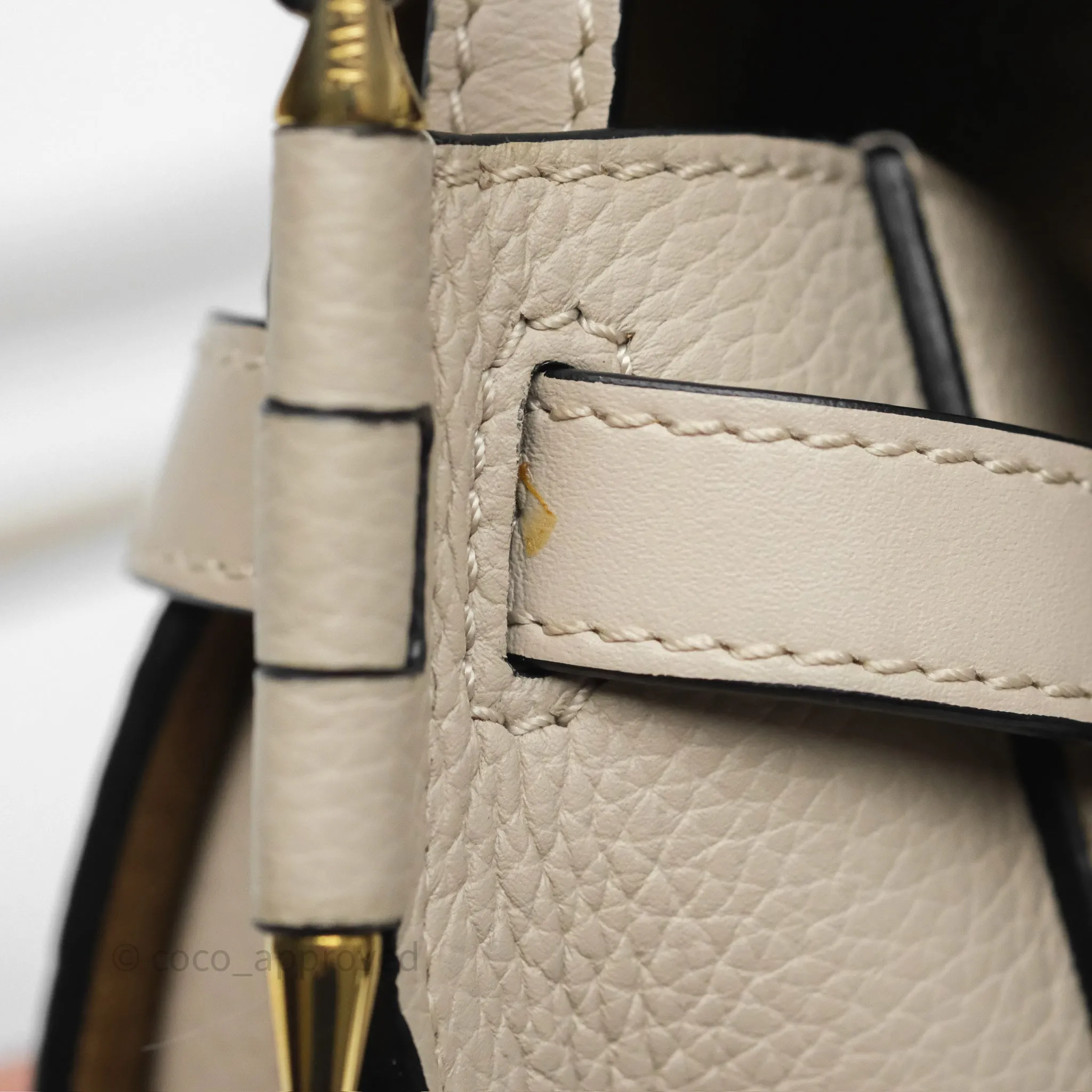 Loewe Mini Dual Gate Bag Sand Grain Calfskin