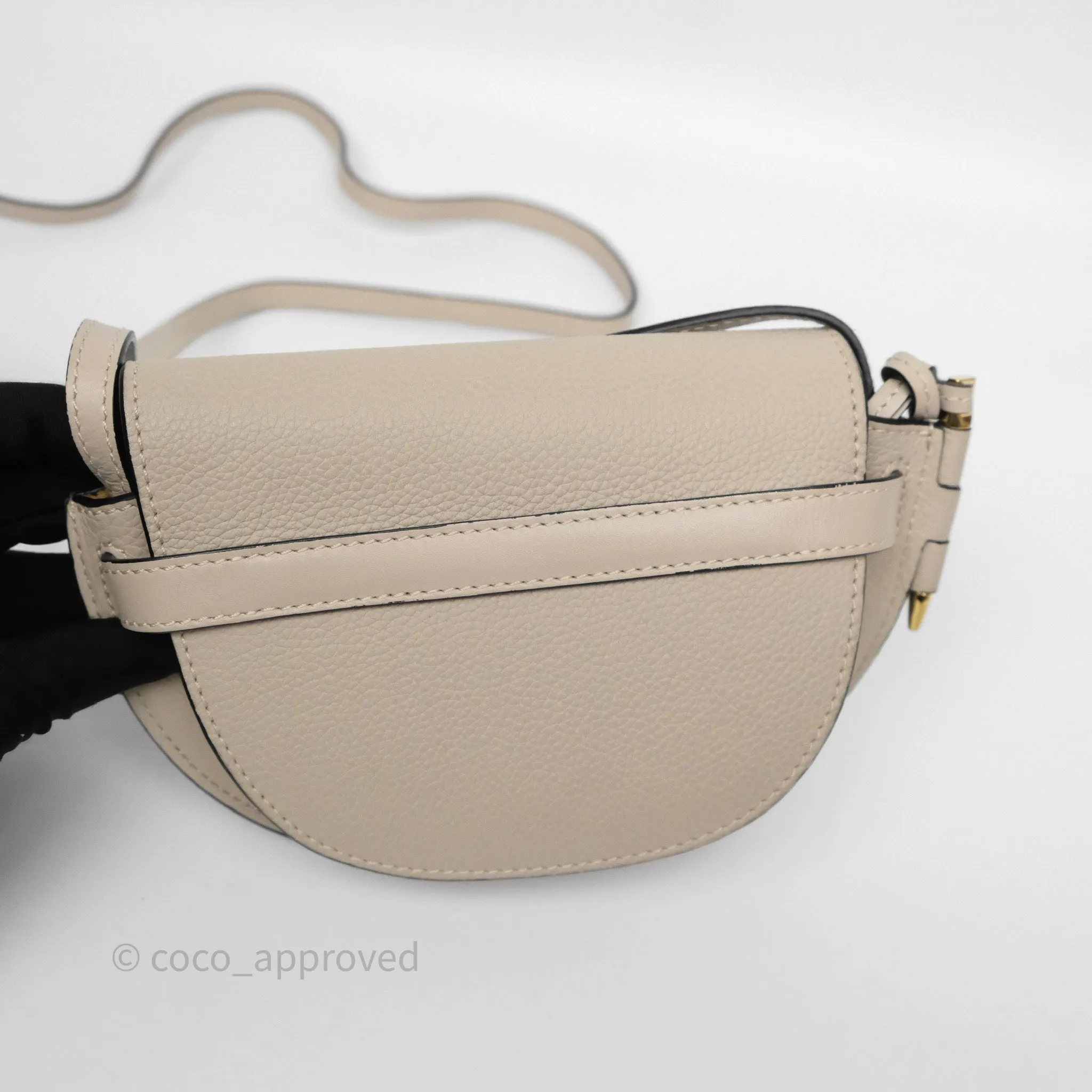Loewe Mini Dual Gate Bag Sand Grain Calfskin