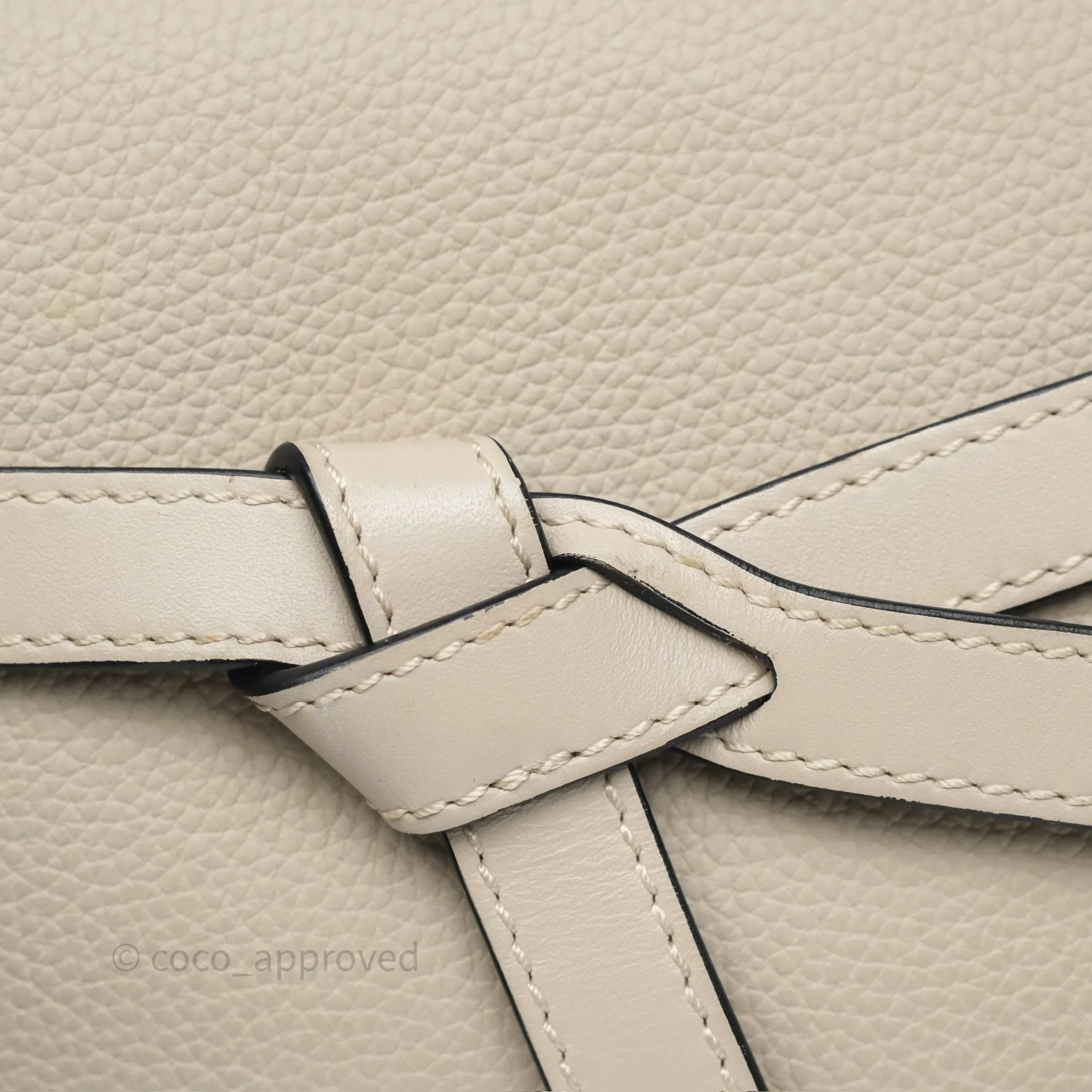 Loewe Mini Dual Gate Bag Sand Grain Calfskin