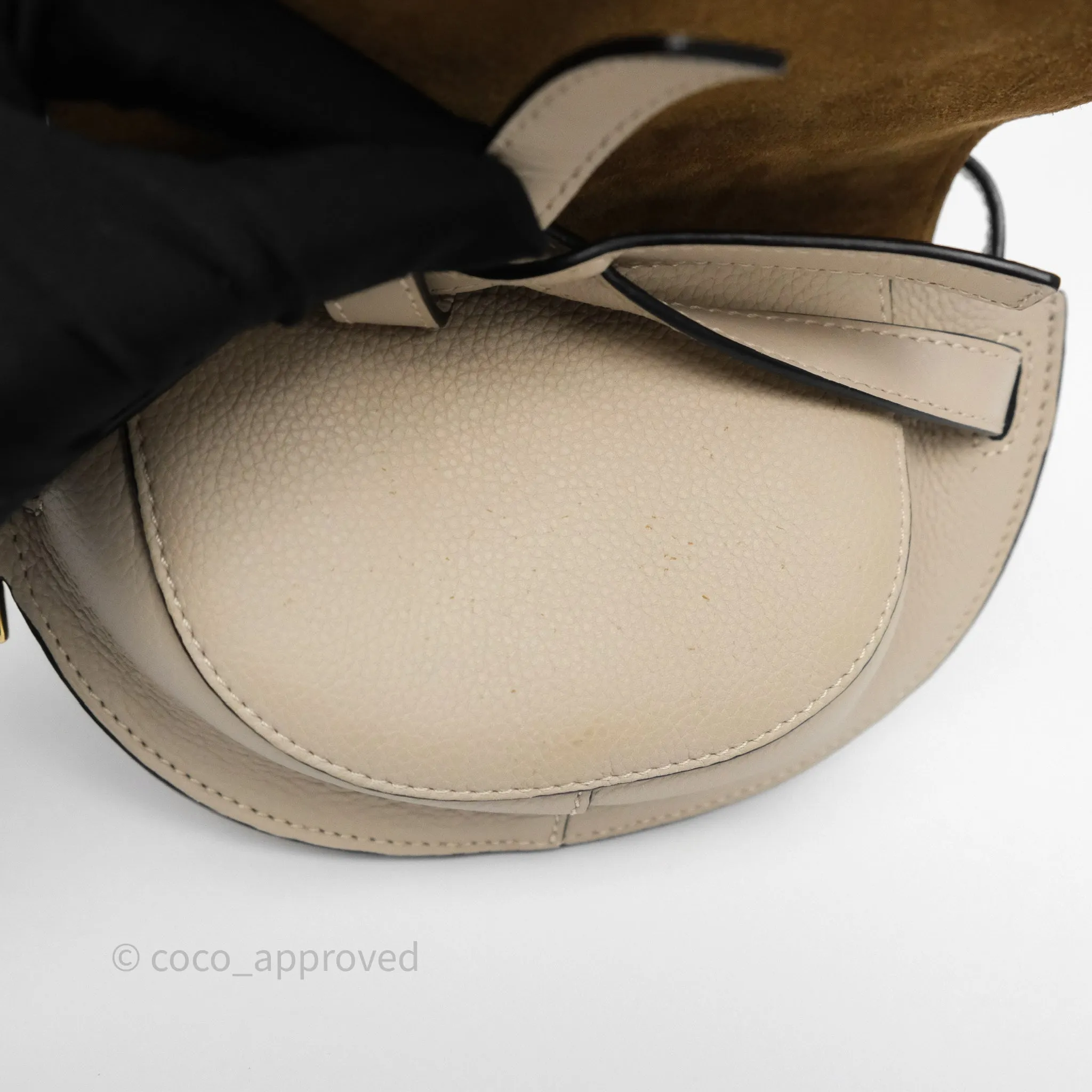 Loewe Mini Dual Gate Bag Sand Grain Calfskin