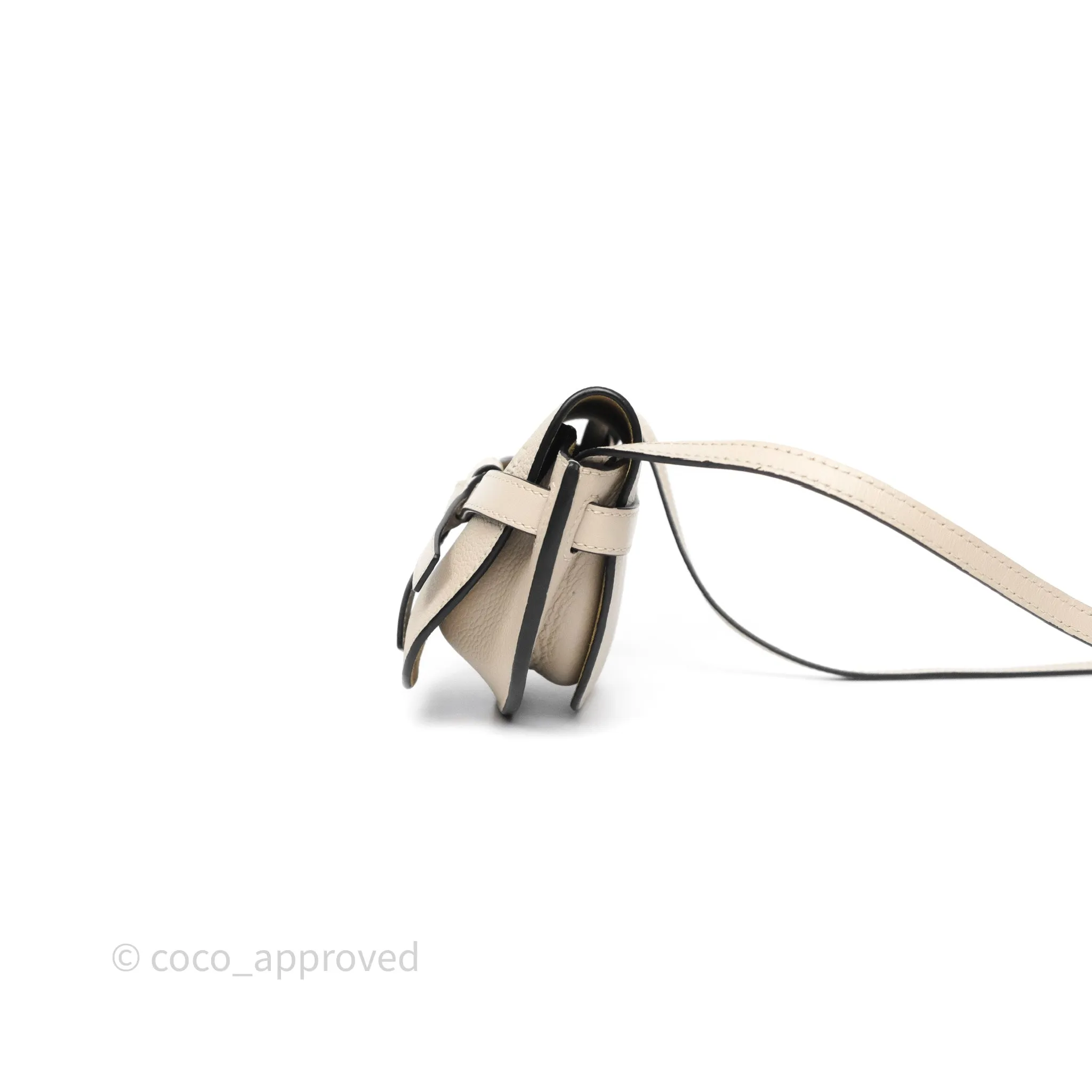 Loewe Mini Dual Gate Bag Sand Grain Calfskin