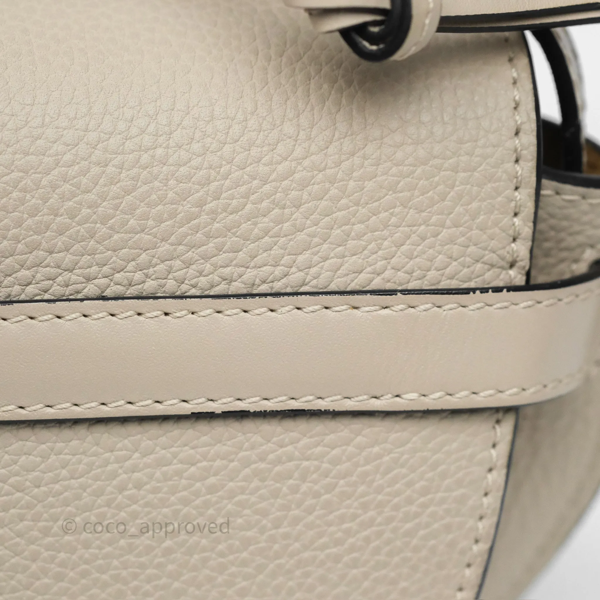 Loewe Mini Dual Gate Bag Sand Grain Calfskin
