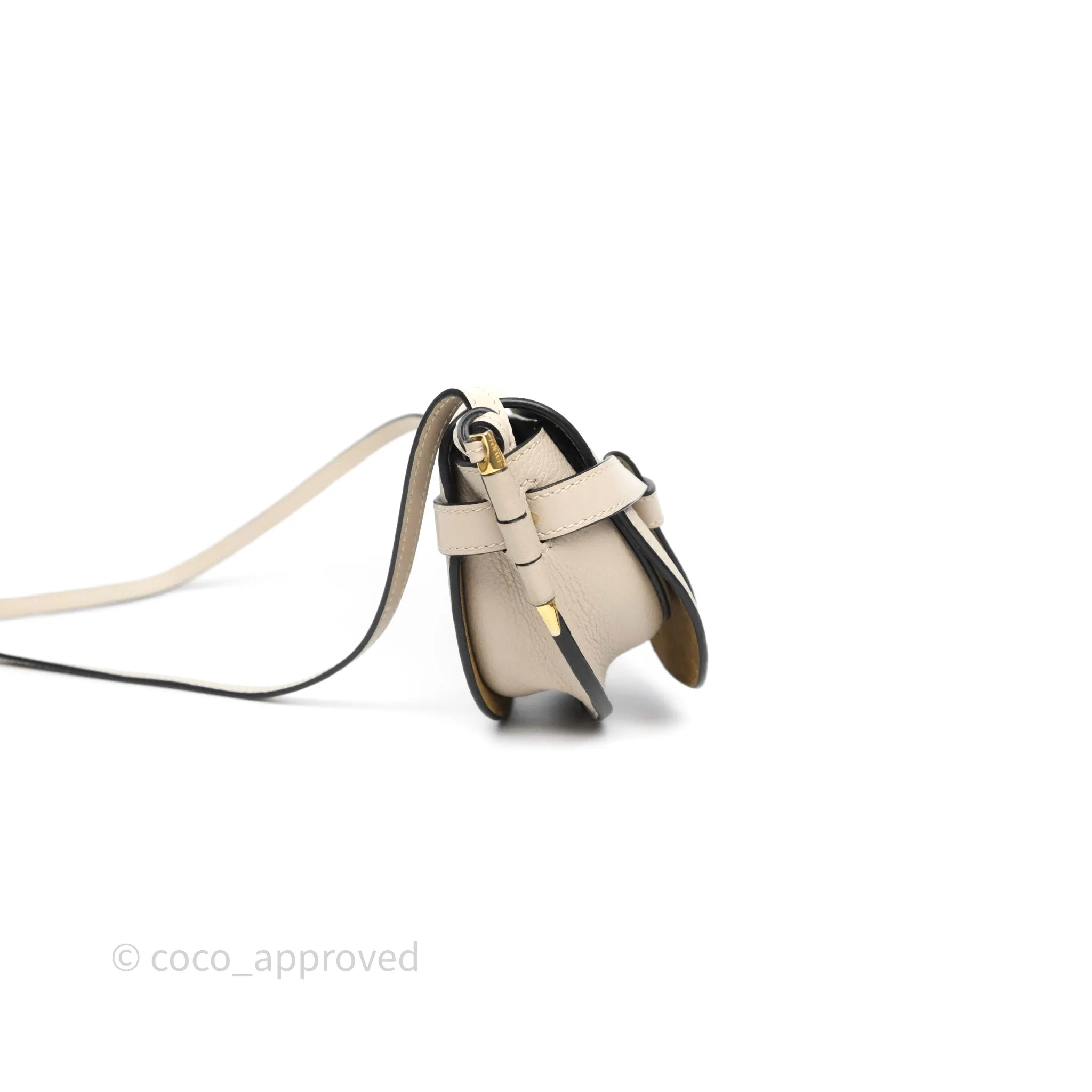 Loewe Mini Dual Gate Bag Sand Grain Calfskin