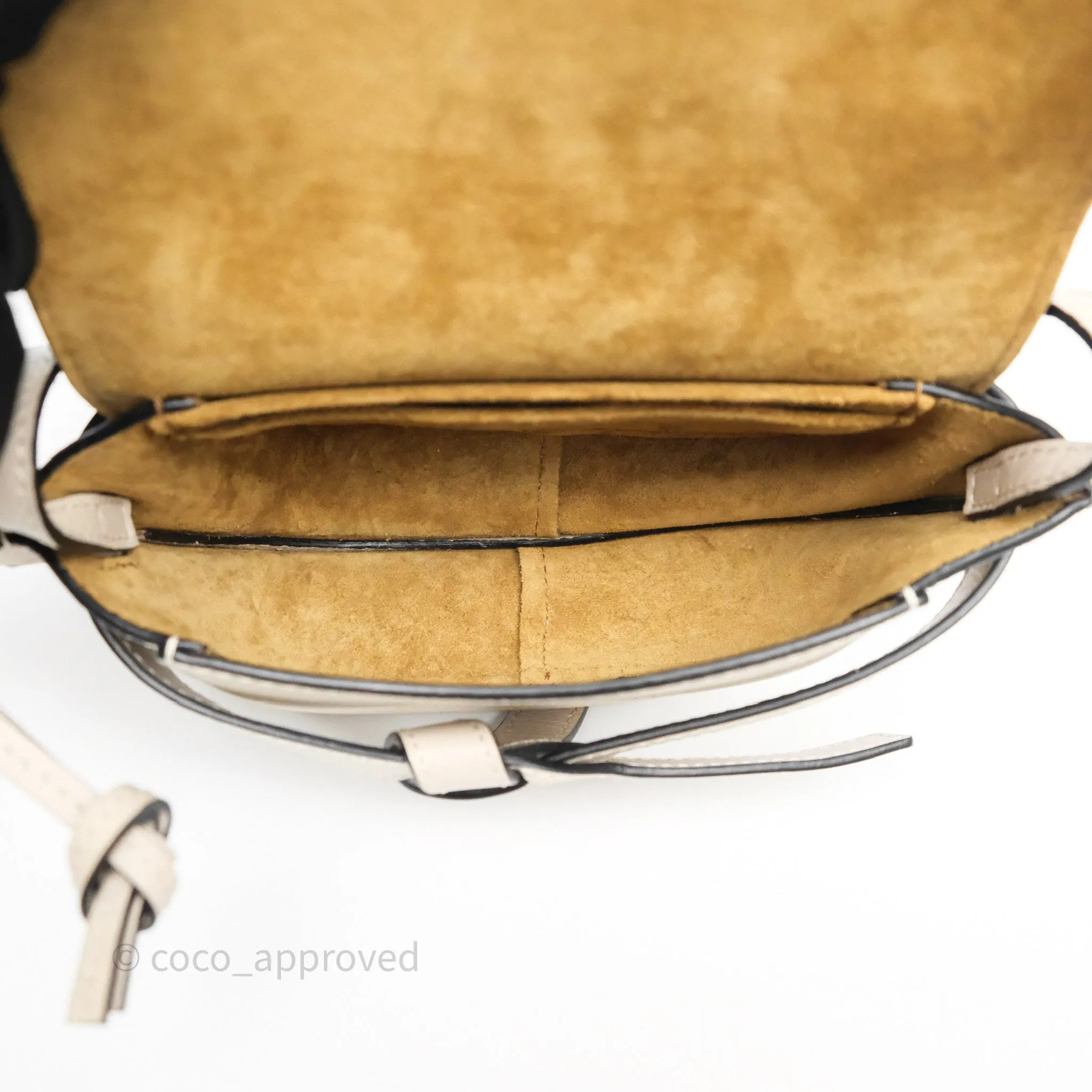 Loewe Mini Dual Gate Bag Sand Grain Calfskin