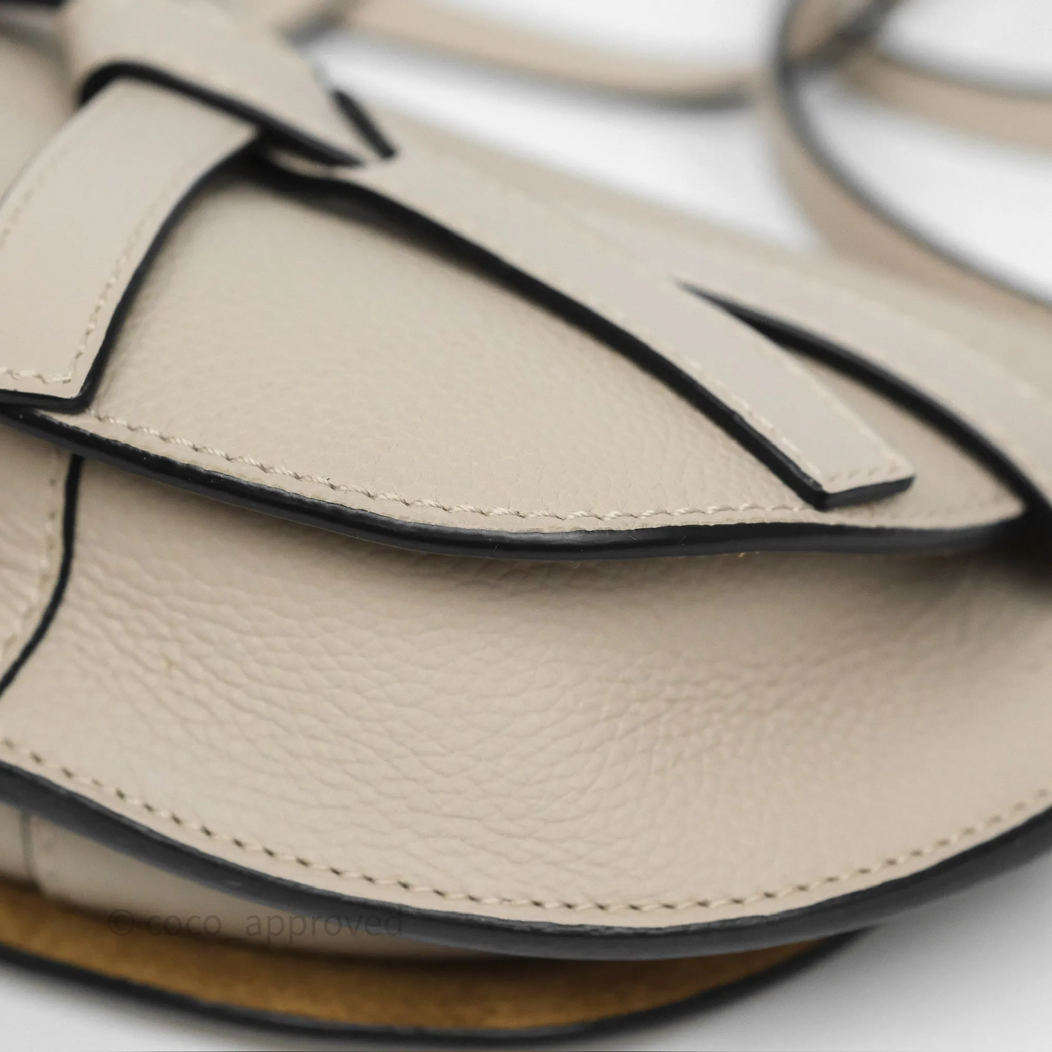 Loewe Mini Dual Gate Bag Sand Grain Calfskin