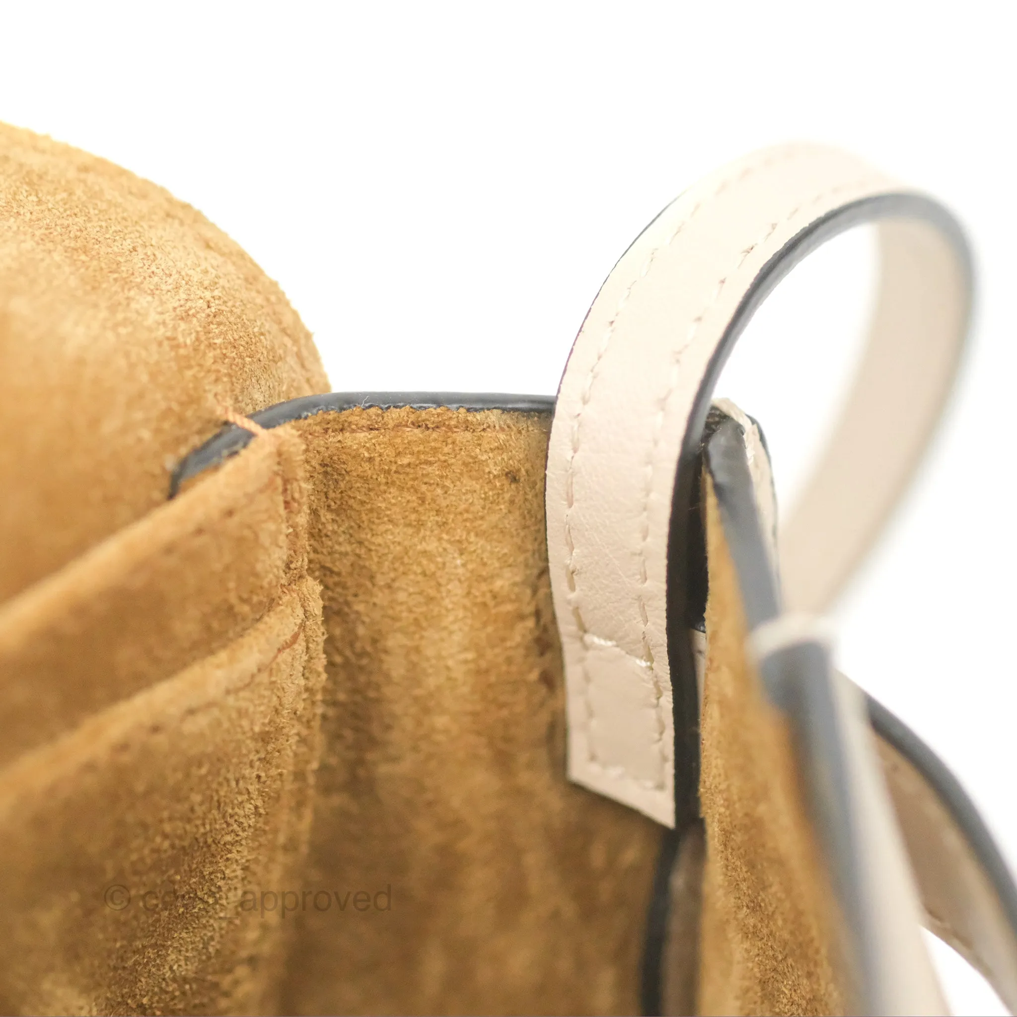Loewe Mini Dual Gate Bag Sand Pebbled Grain Calfskin