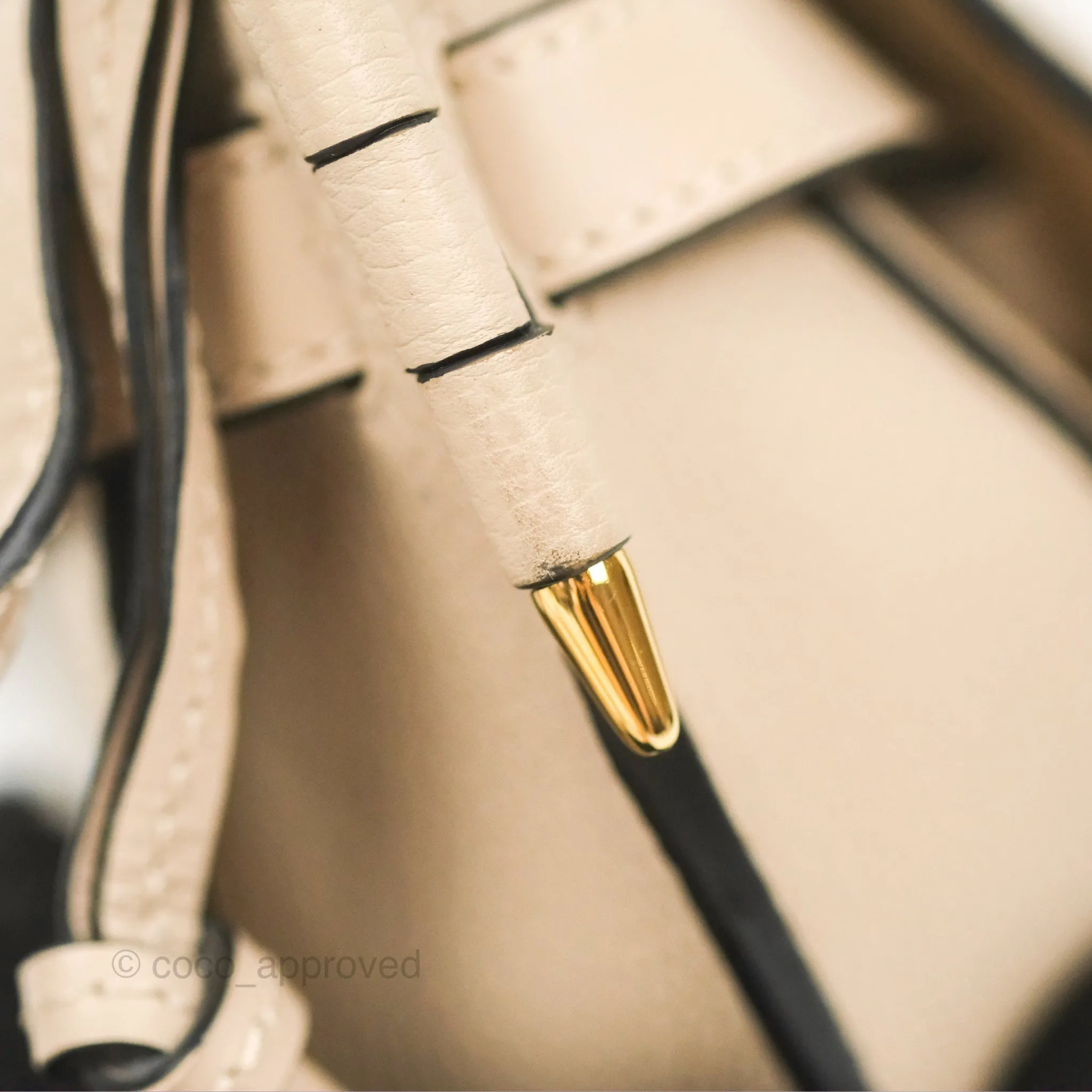 Loewe Mini Dual Gate Bag Sand Pebbled Grain Calfskin