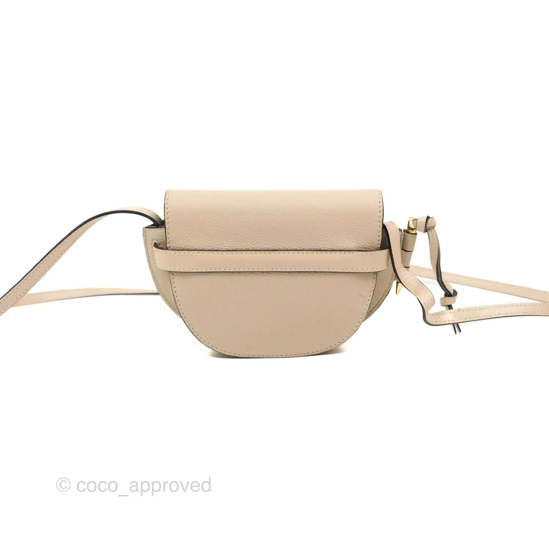 Loewe Mini Dual Gate Bag Sand Pebbled Grain Calfskin