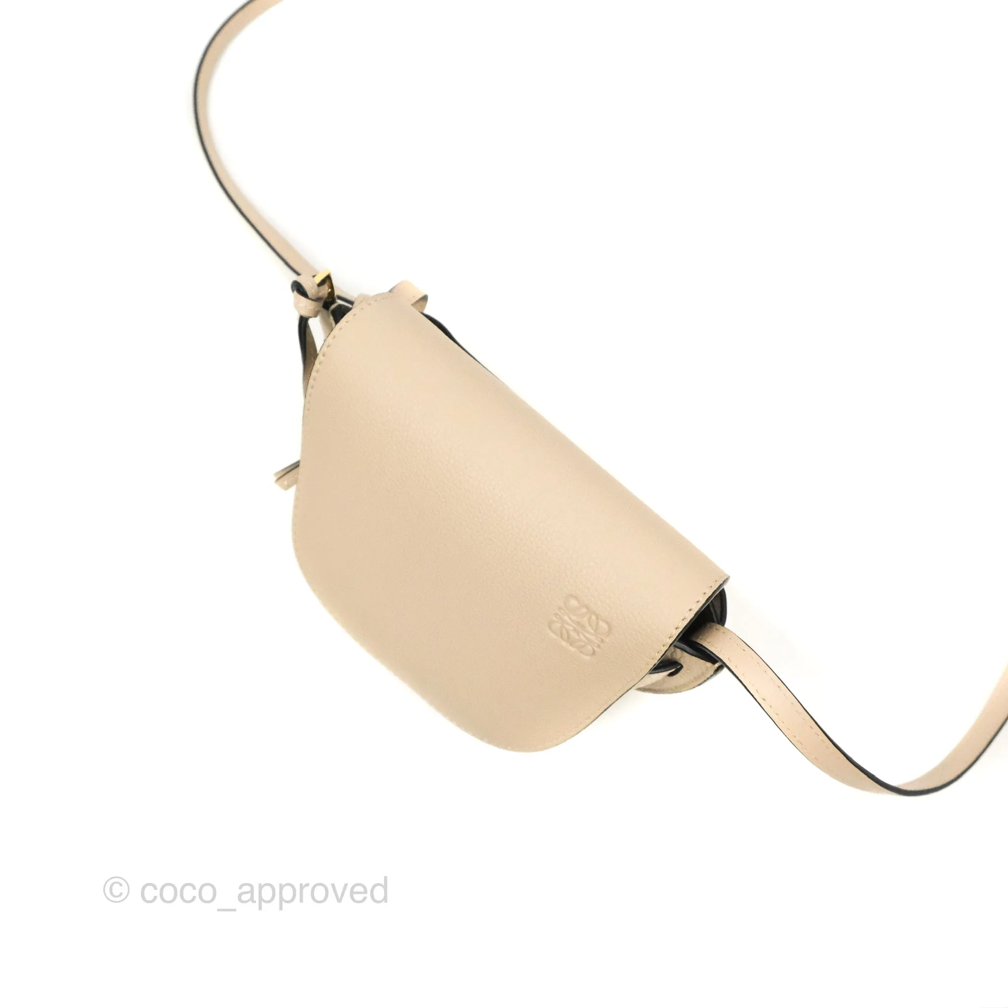 Loewe Mini Dual Gate Bag Sand Pebbled Grain Calfskin