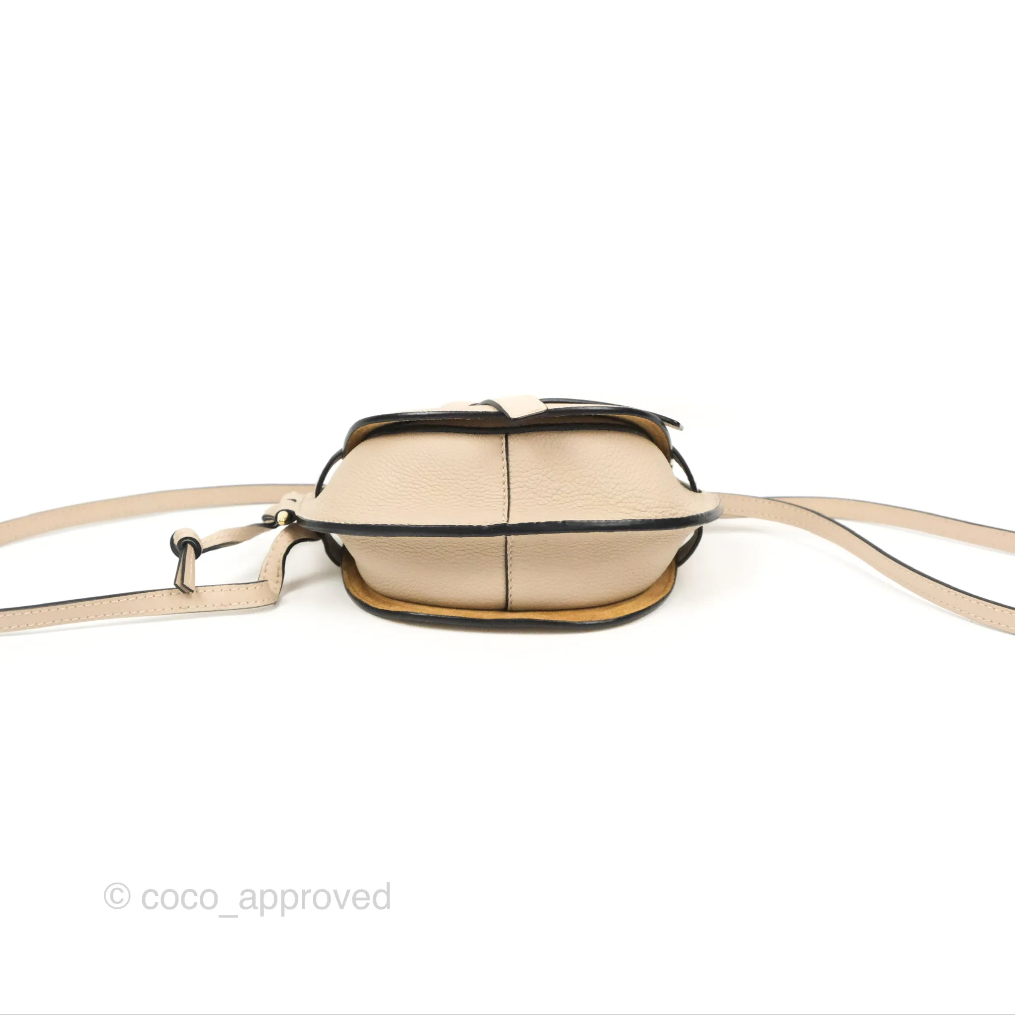 Loewe Mini Dual Gate Bag Sand Pebbled Grain Calfskin