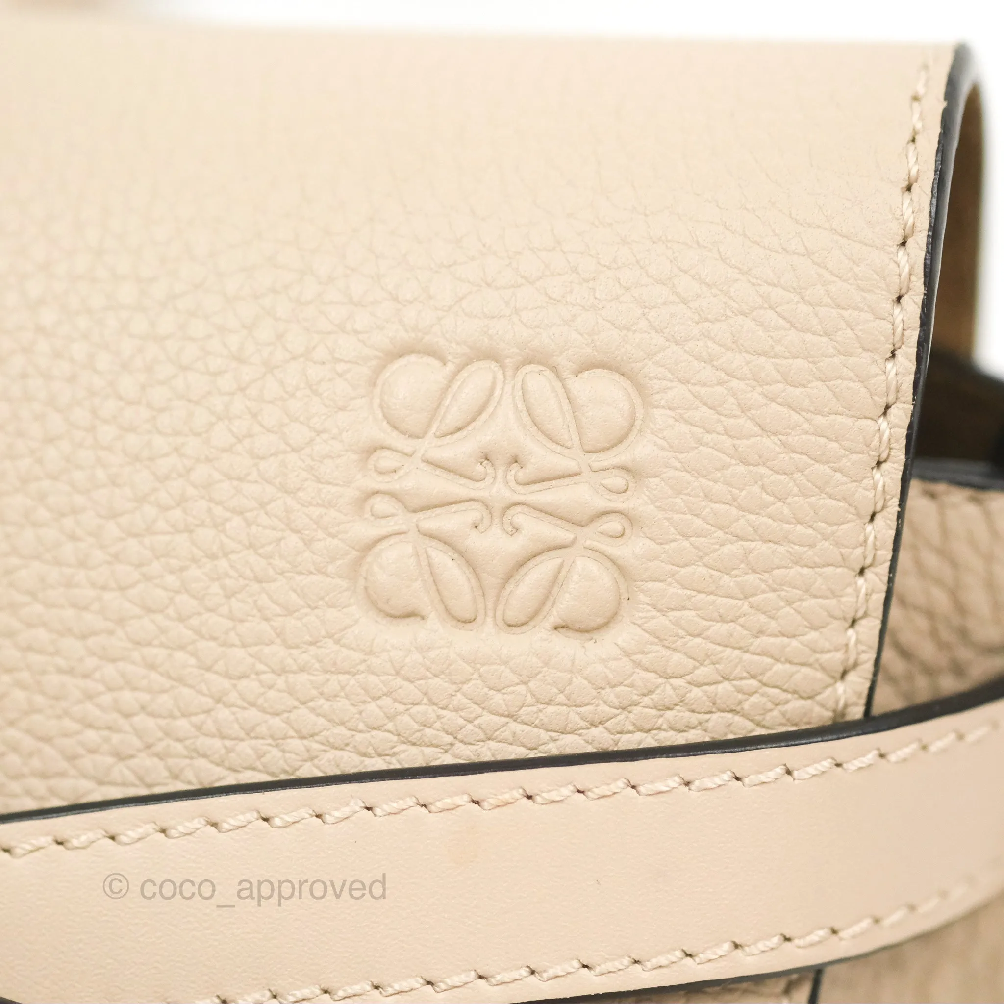 Loewe Mini Dual Gate Bag Sand Pebbled Grain Calfskin