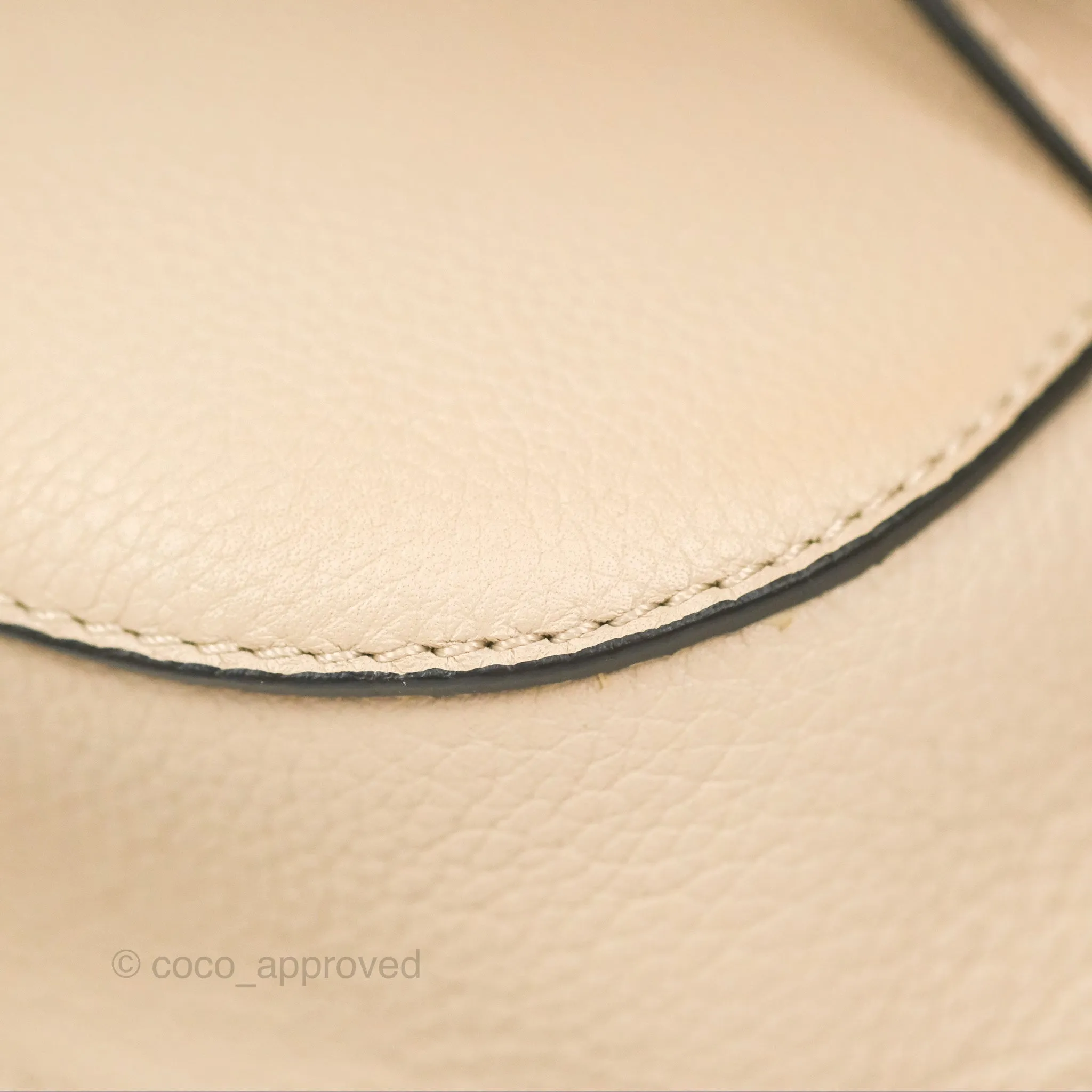 Loewe Mini Dual Gate Bag Sand Pebbled Grain Calfskin