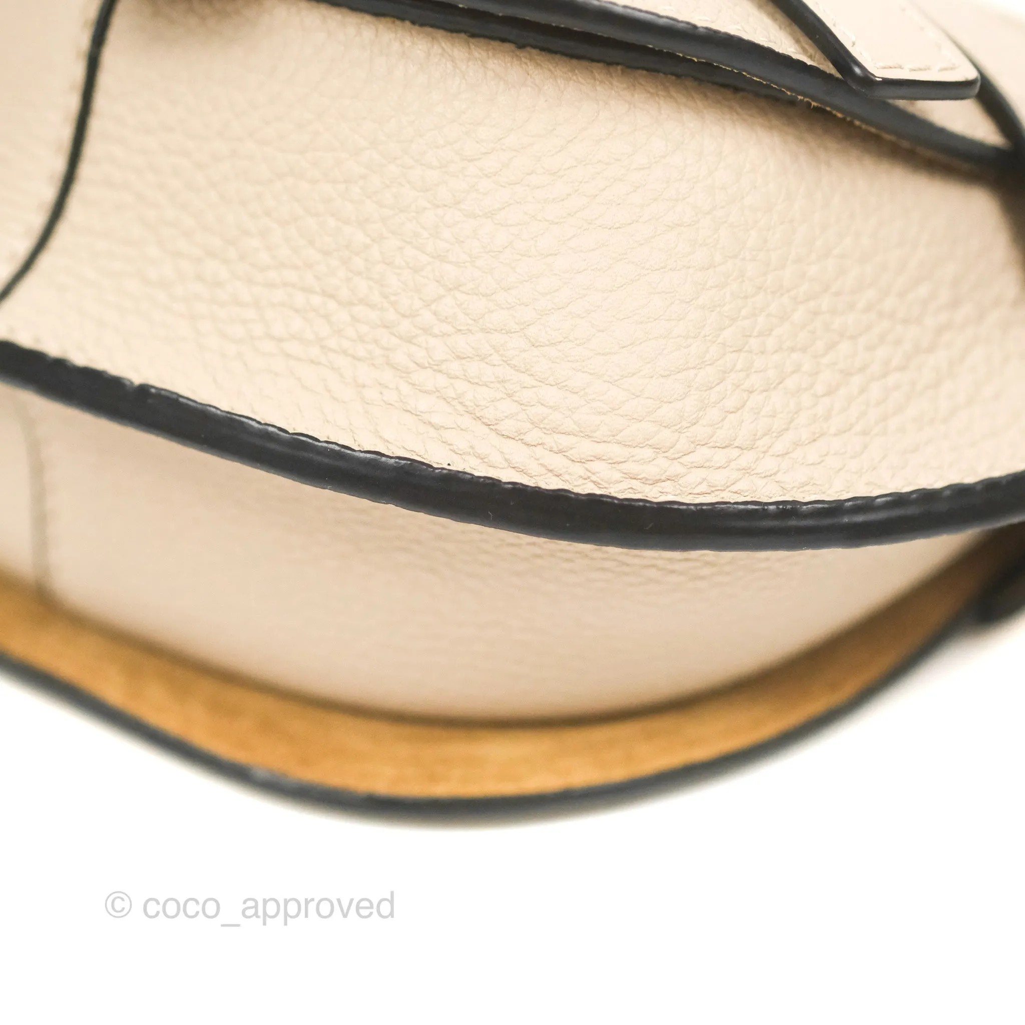 Loewe Mini Dual Gate Bag Sand Pebbled Grain Calfskin