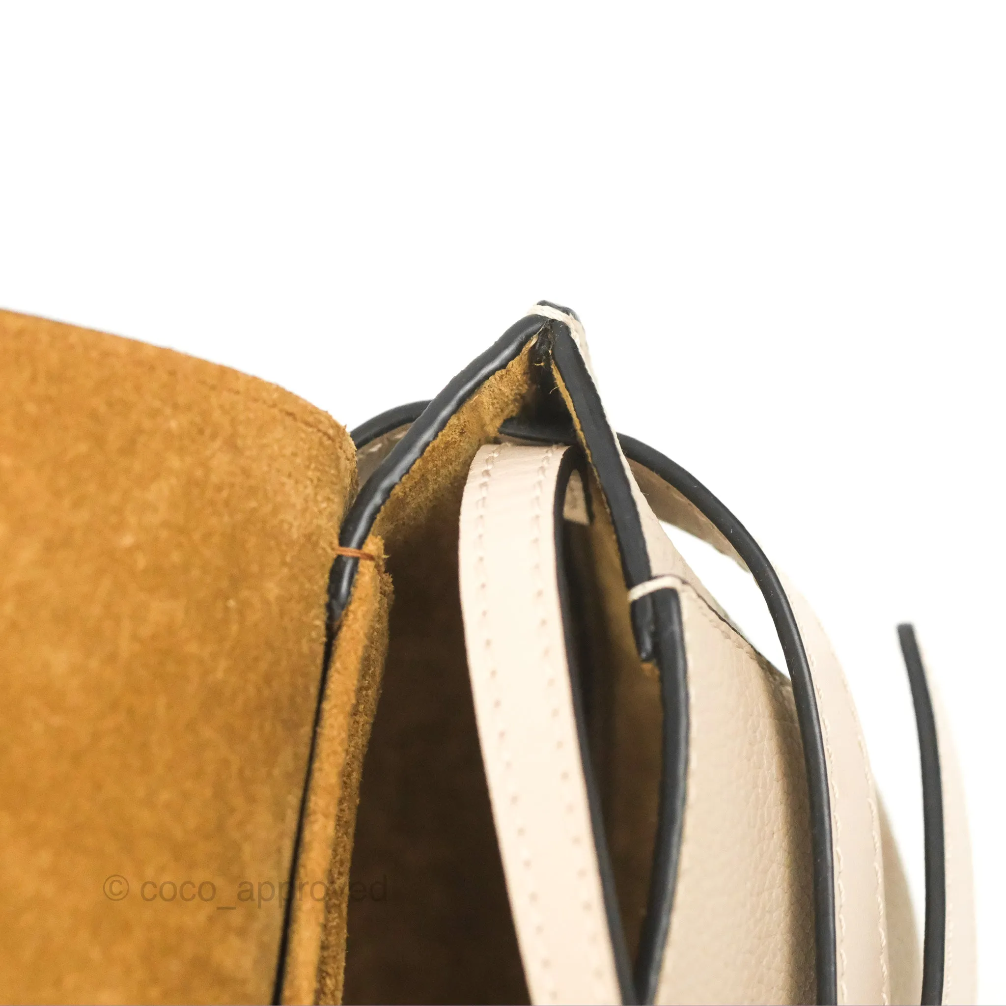 Loewe Mini Dual Gate Bag Sand Pebbled Grain Calfskin