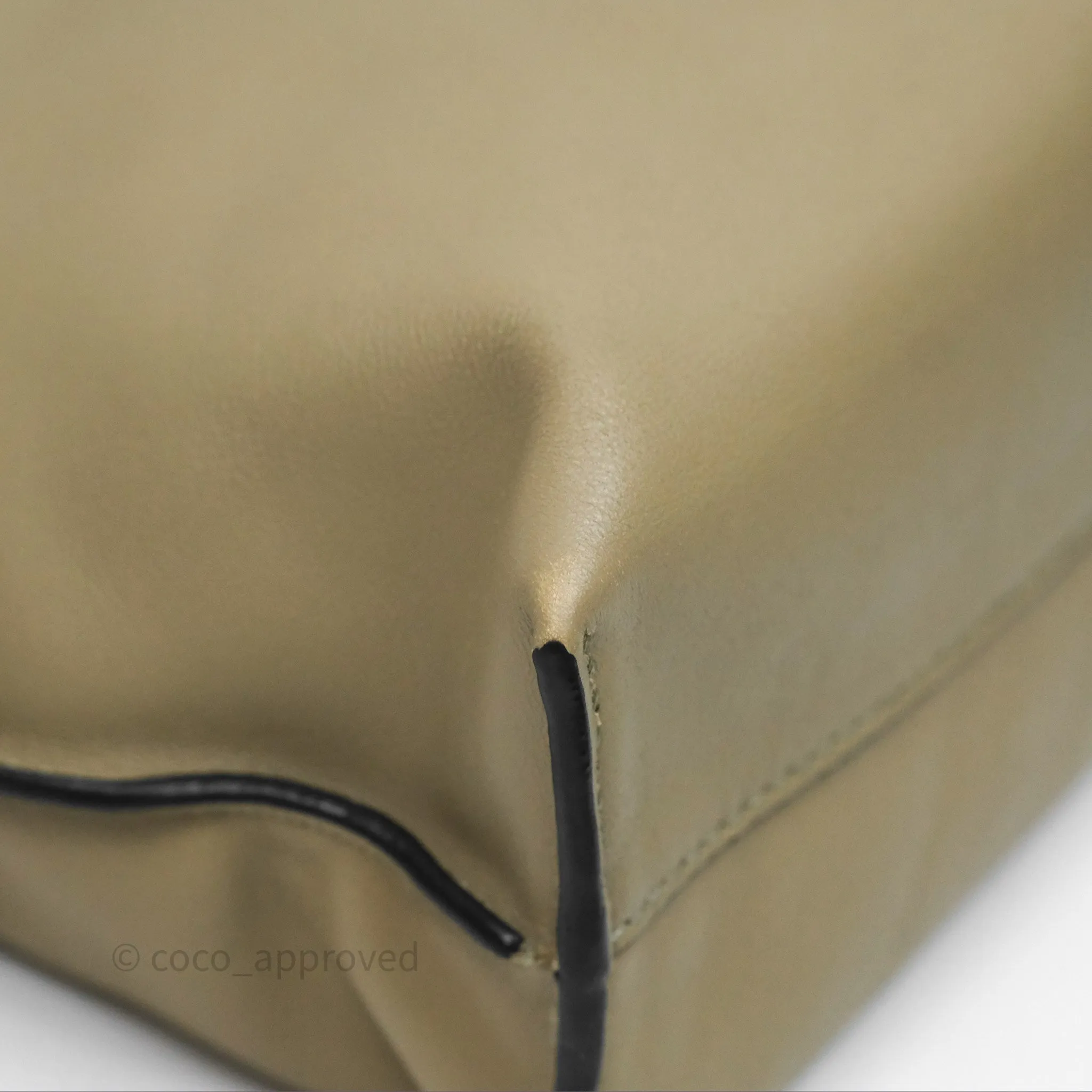 Loewe Mini Flamenco Clutch in Nappa Calfskin Clay Green