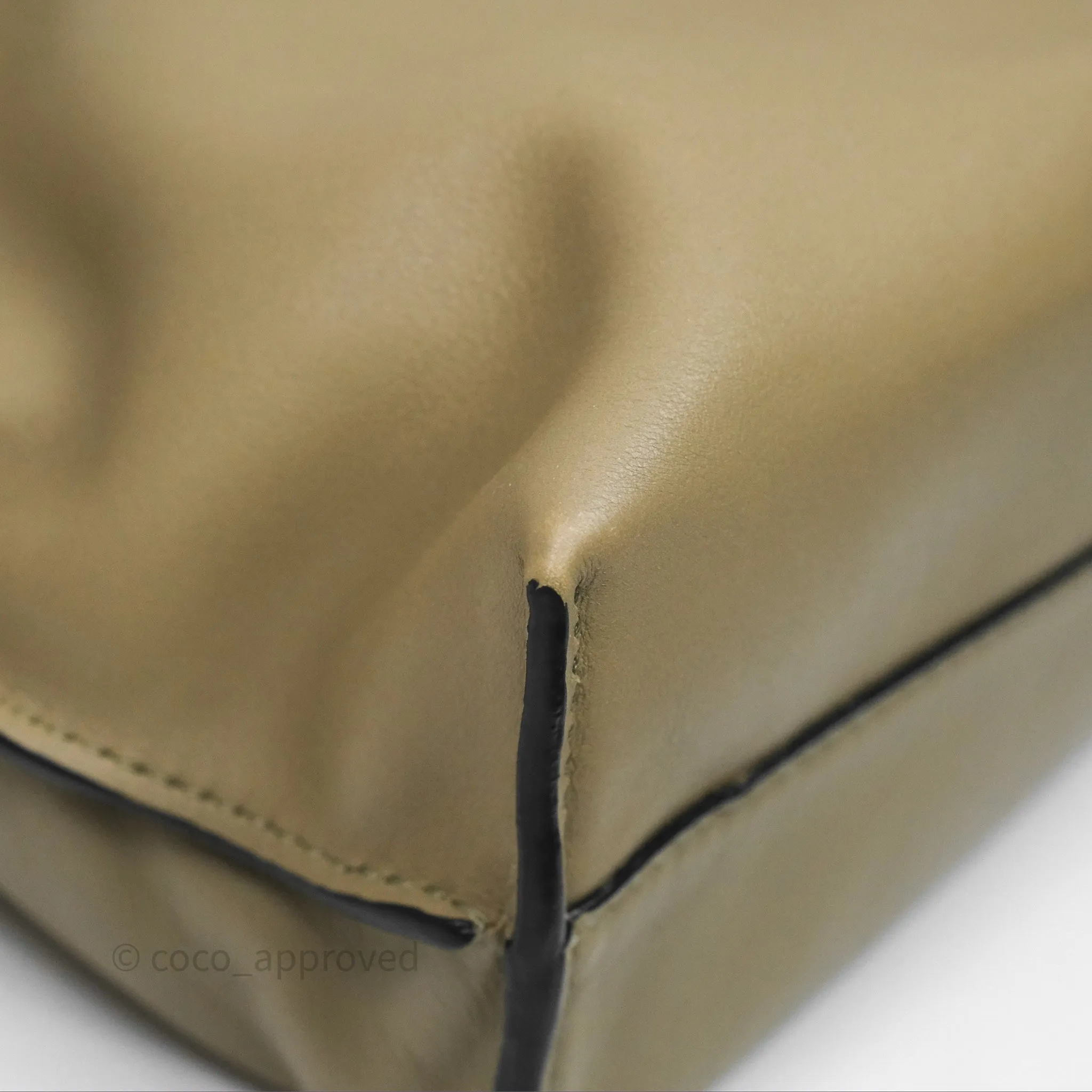 Loewe Mini Flamenco Clutch in Nappa Calfskin Clay Green