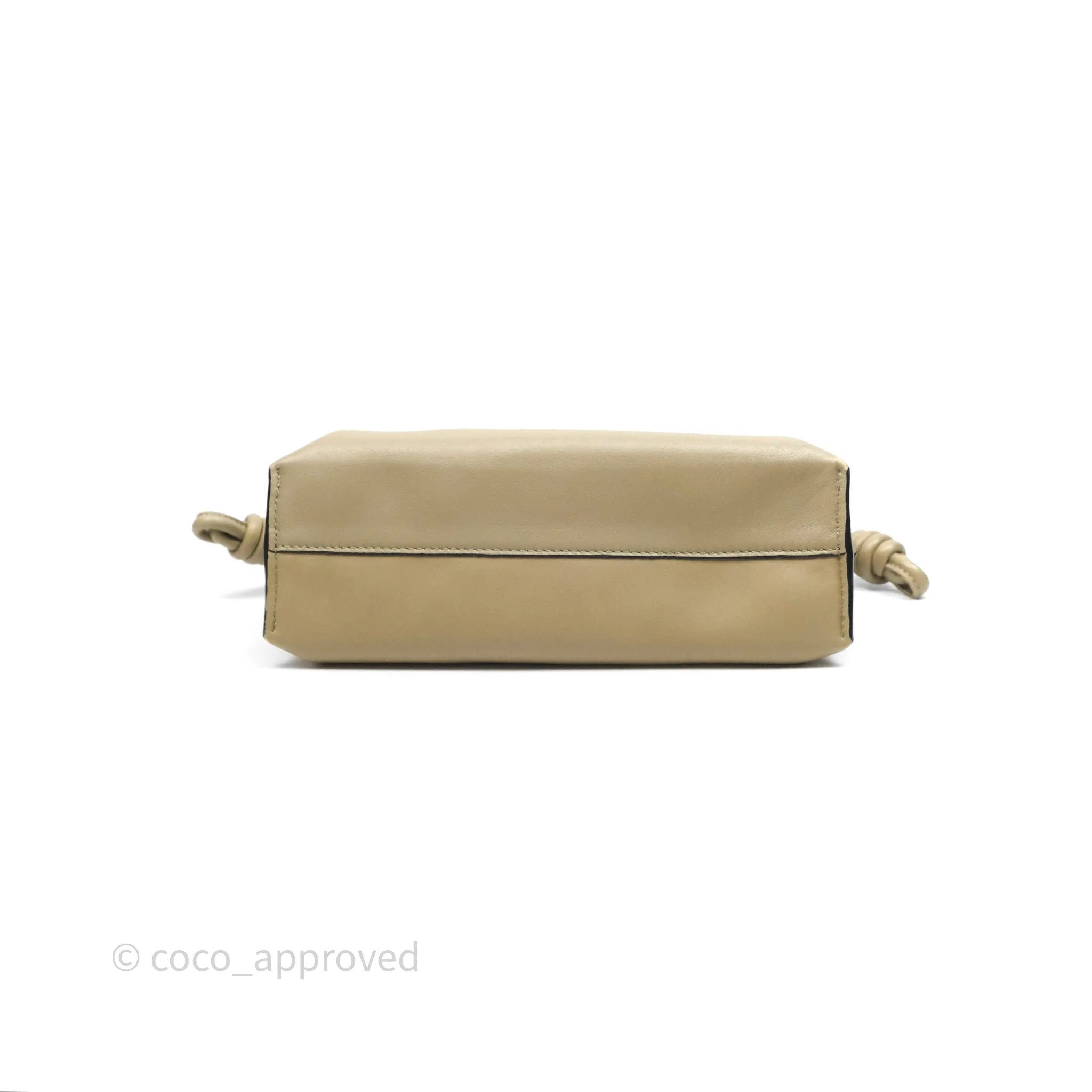 Loewe Mini Flamenco Clutch in Nappa Calfskin Clay Green