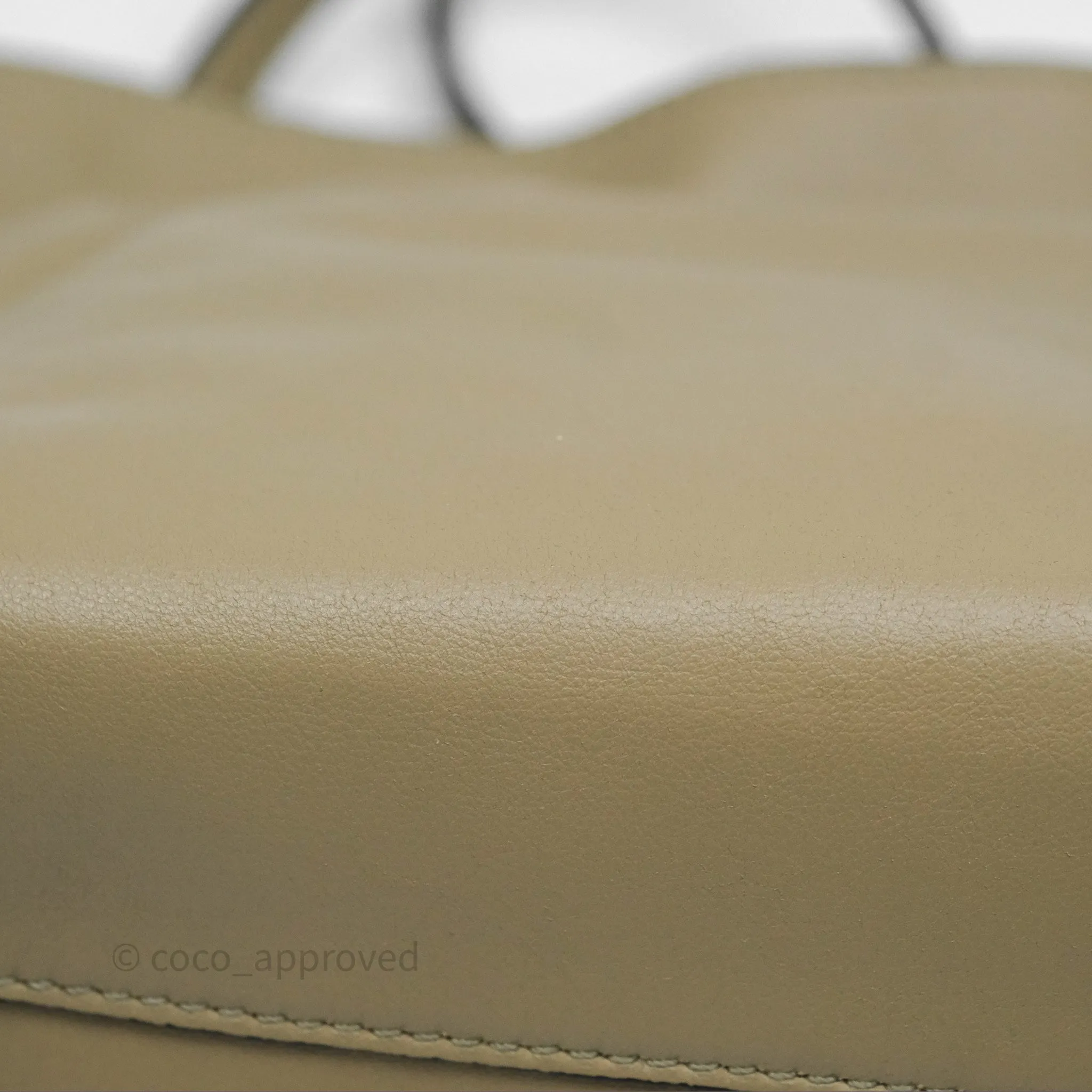 Loewe Mini Flamenco Clutch in Nappa Calfskin Clay Green