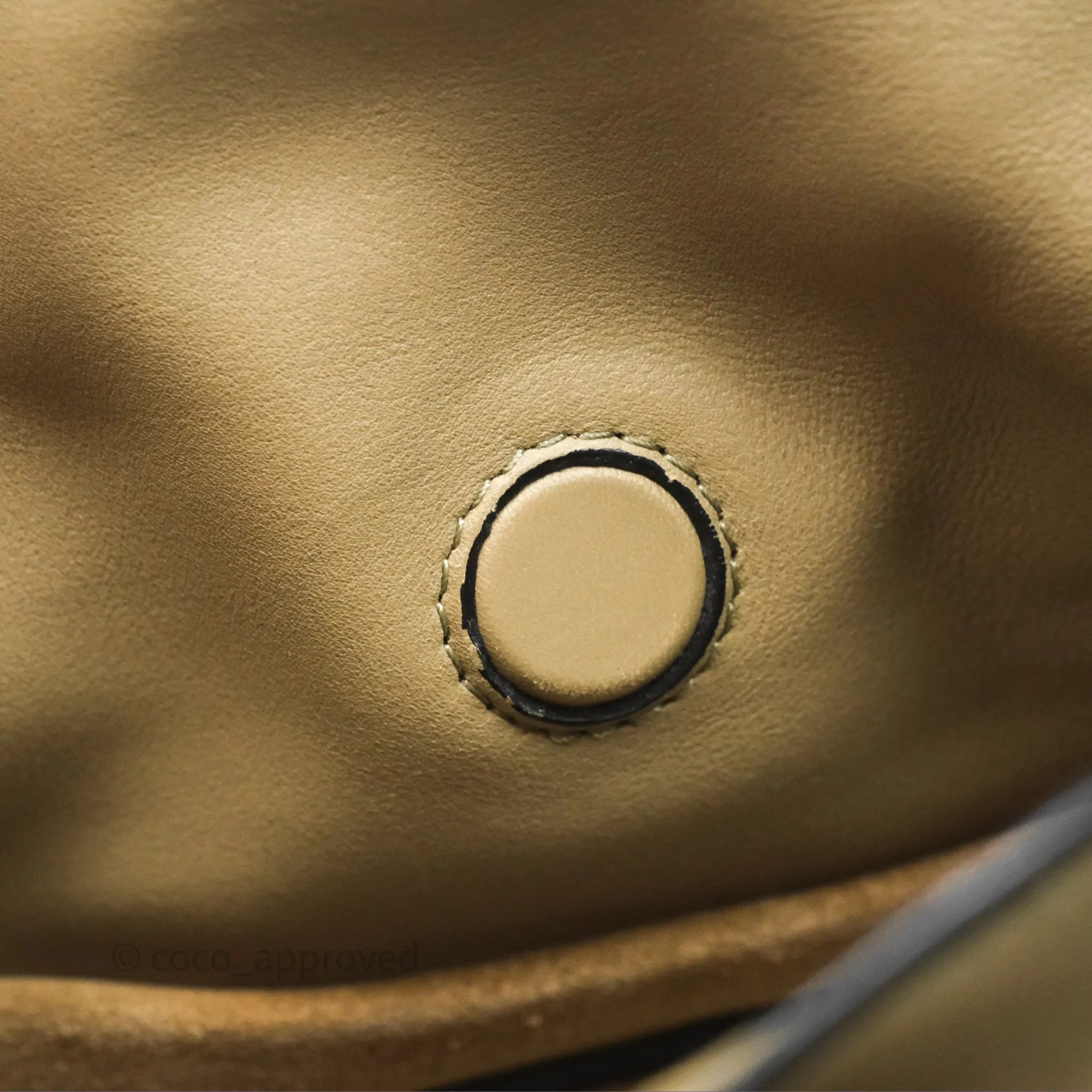 Loewe Mini Flamenco Clutch in Nappa Calfskin Clay Green