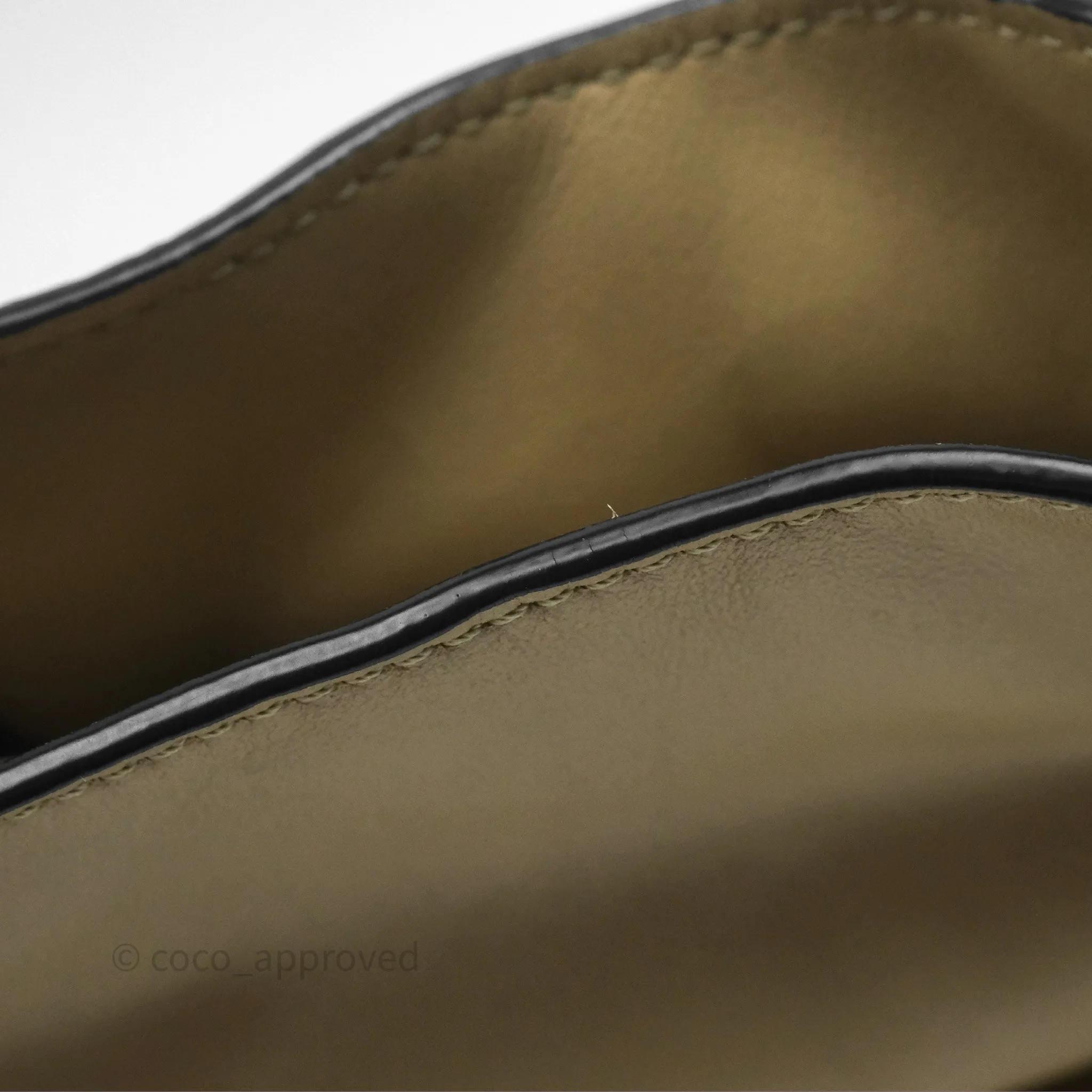 Loewe Mini Flamenco Clutch in Nappa Calfskin Clay Green