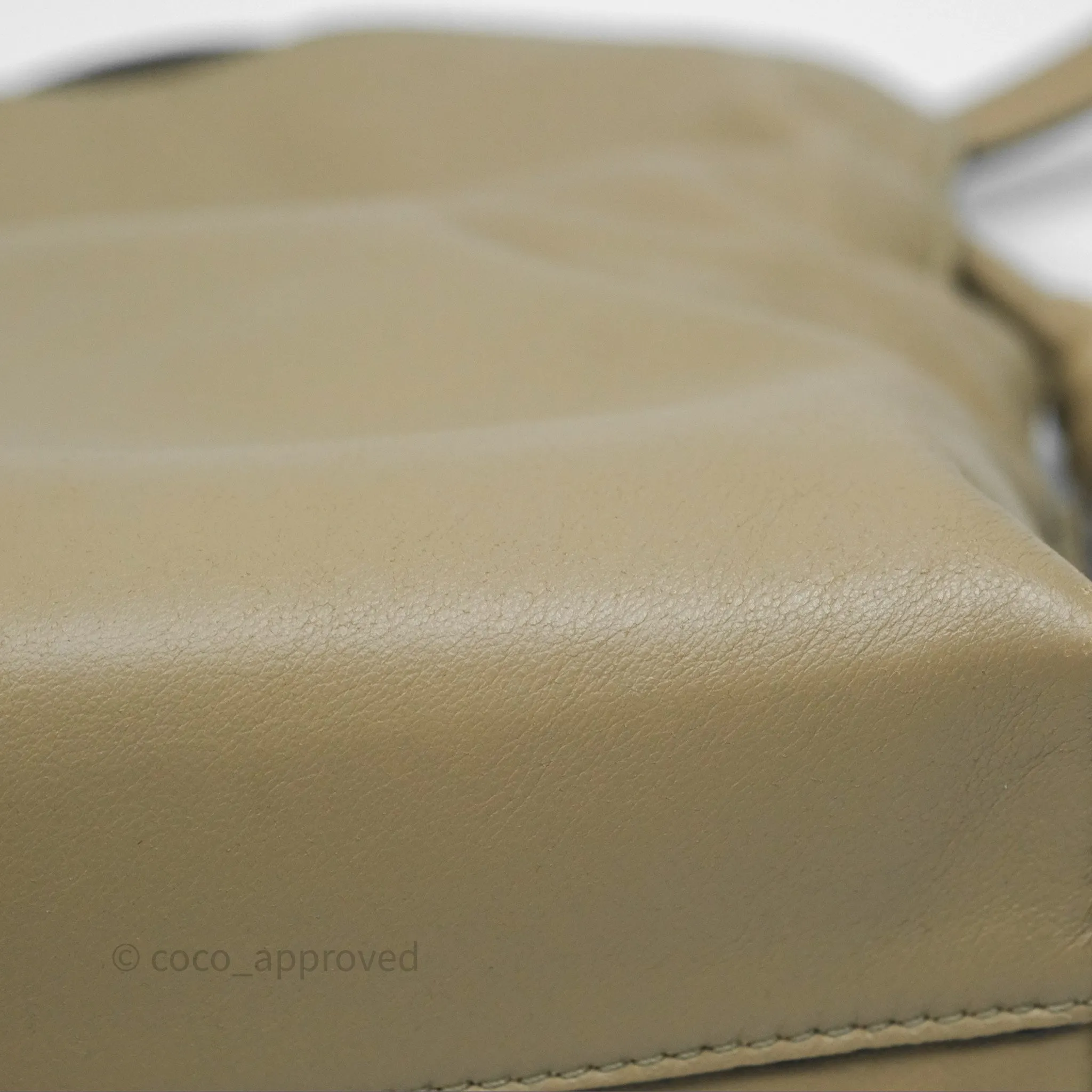 Loewe Mini Flamenco Clutch in Nappa Calfskin Clay Green