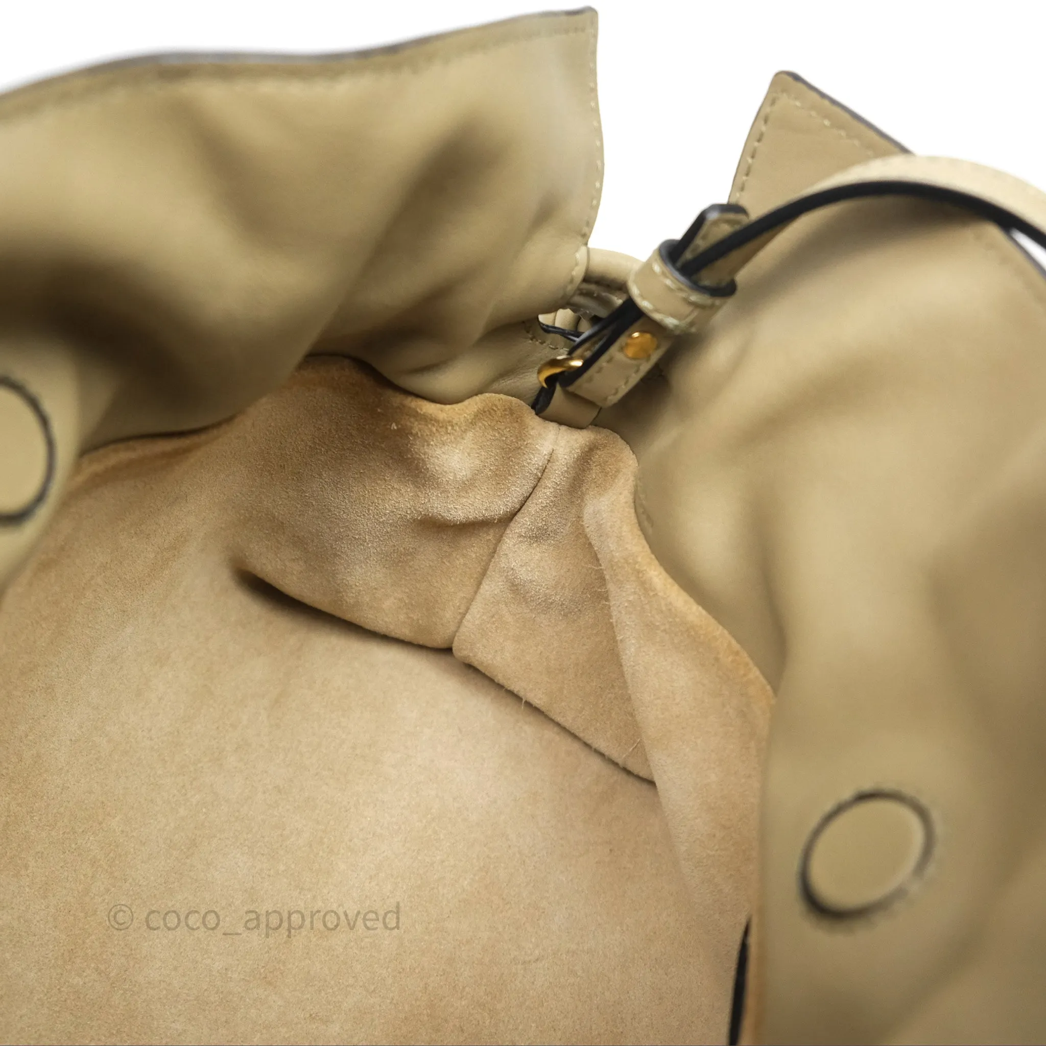 Loewe Mini Flamenco Clutch in Nappa Calfskin Clay Green