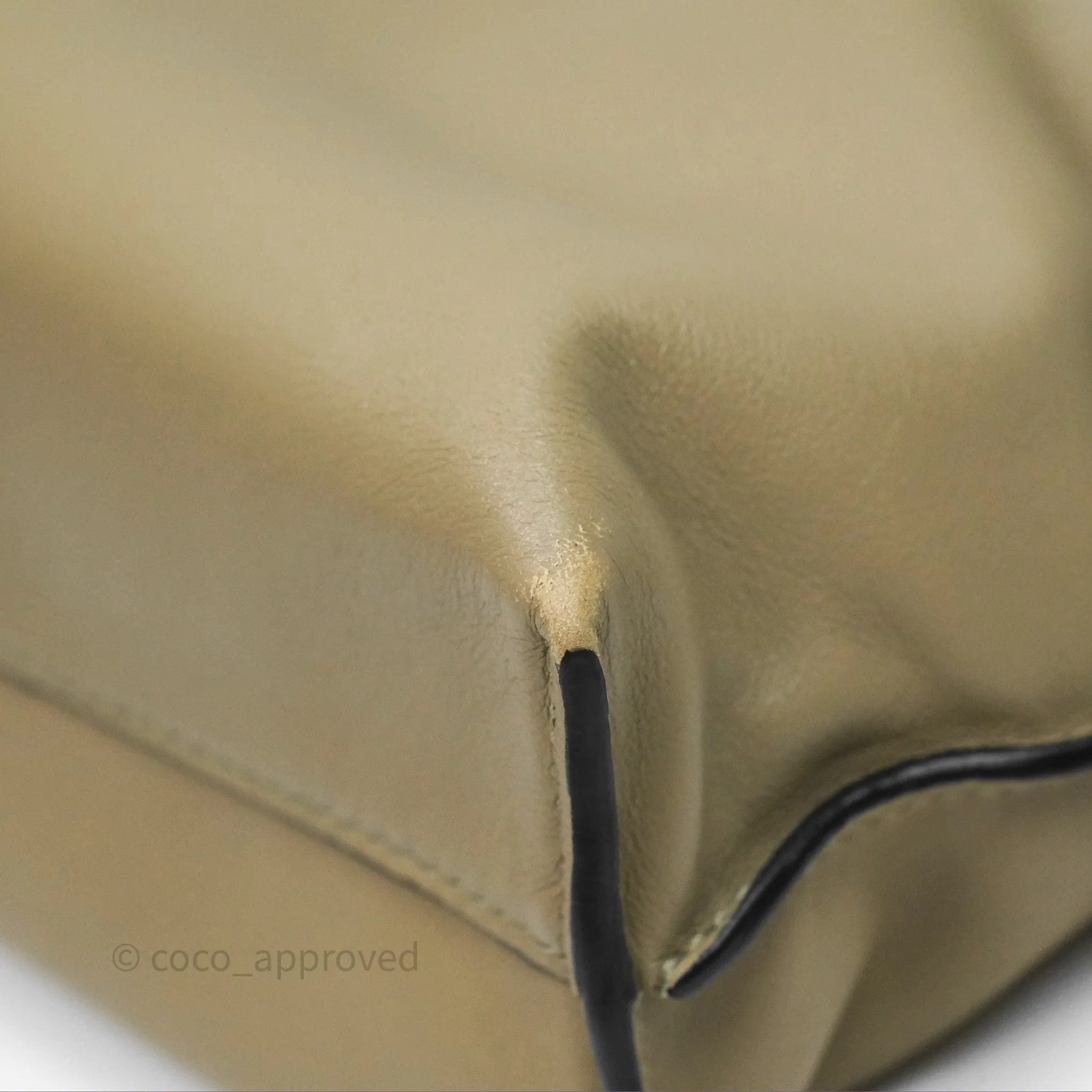 Loewe Mini Flamenco Clutch in Nappa Calfskin Clay Green