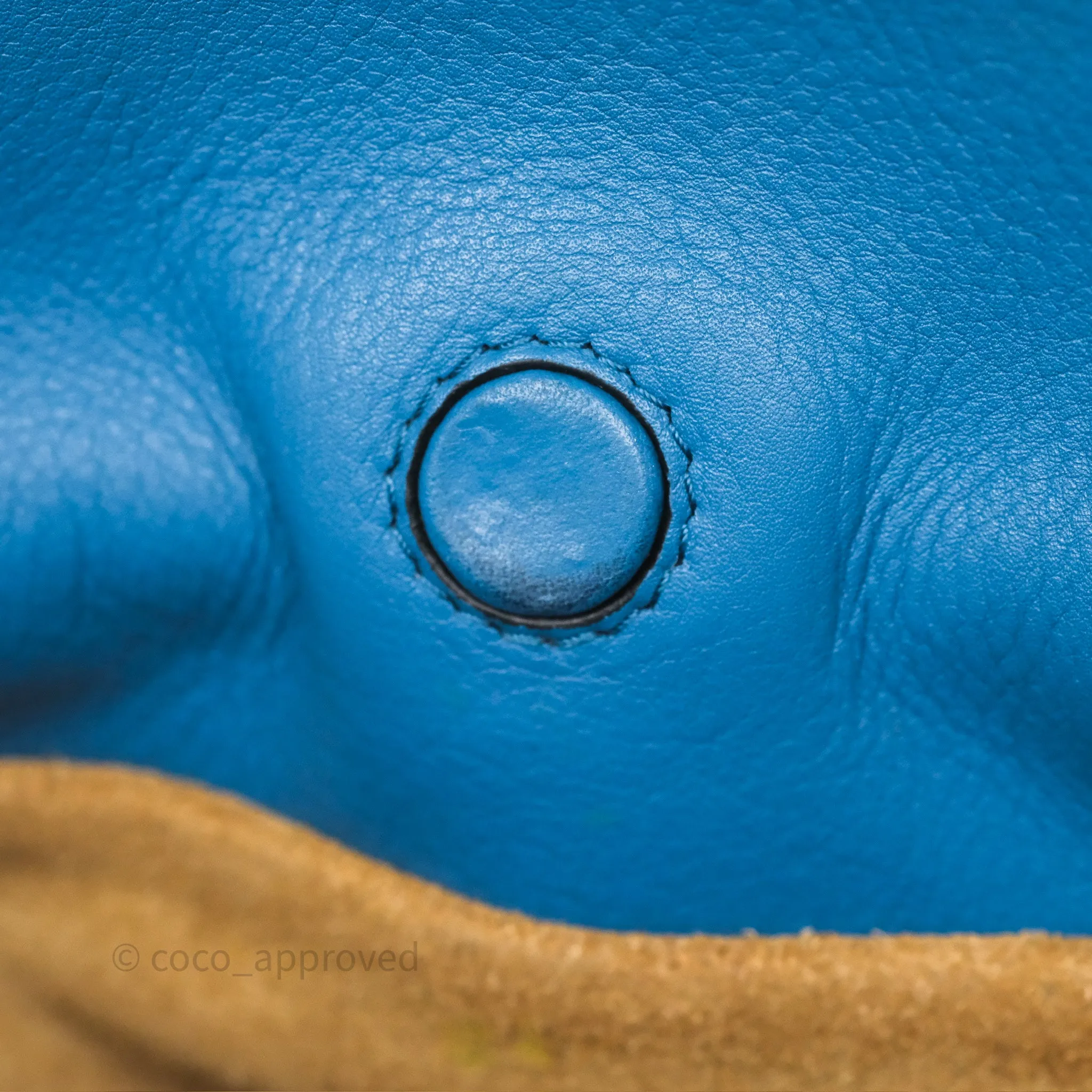 Loewe Mini Flamenco Clutch Nappa Calfskin Teal Blue