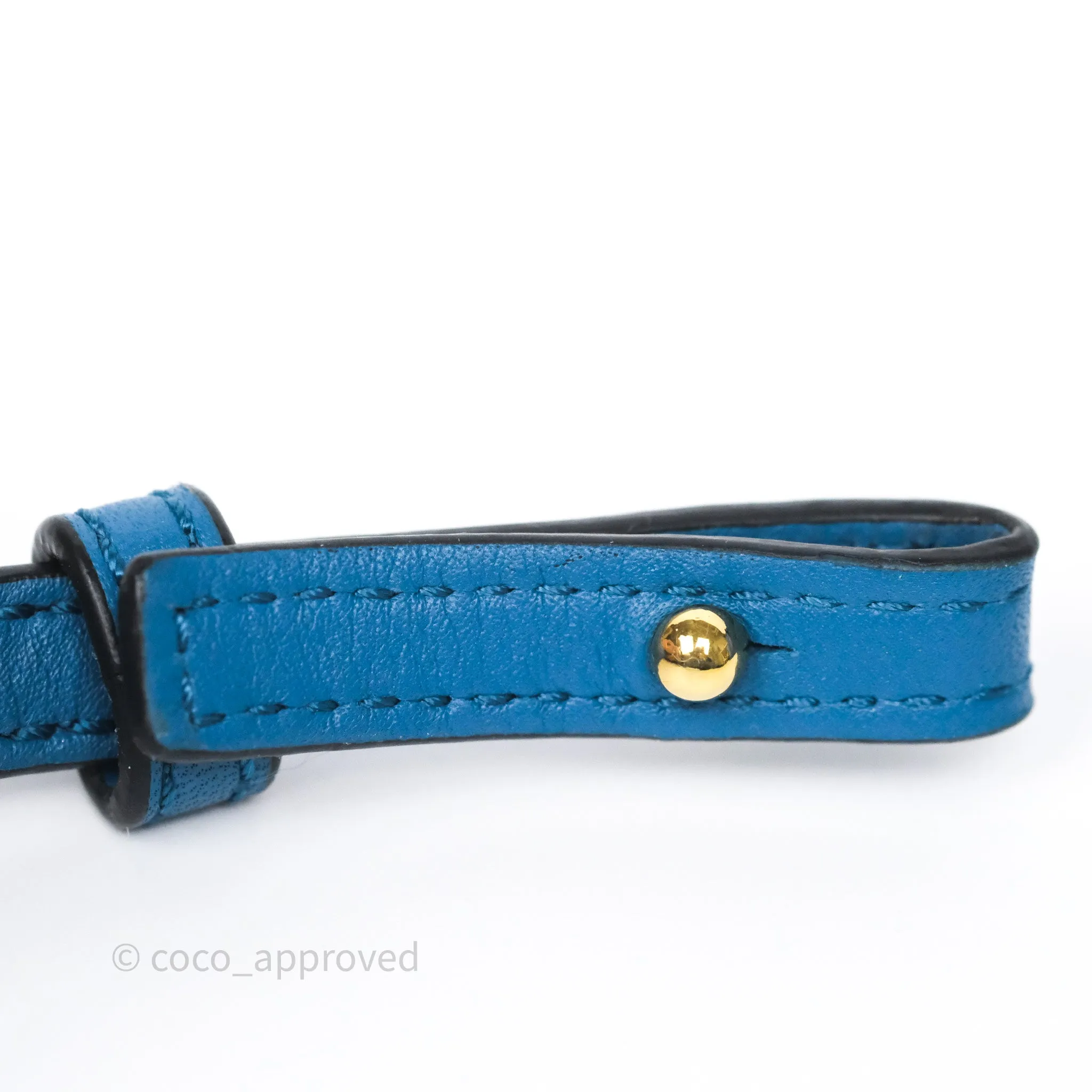 Loewe Mini Flamenco Clutch Nappa Calfskin Teal Blue
